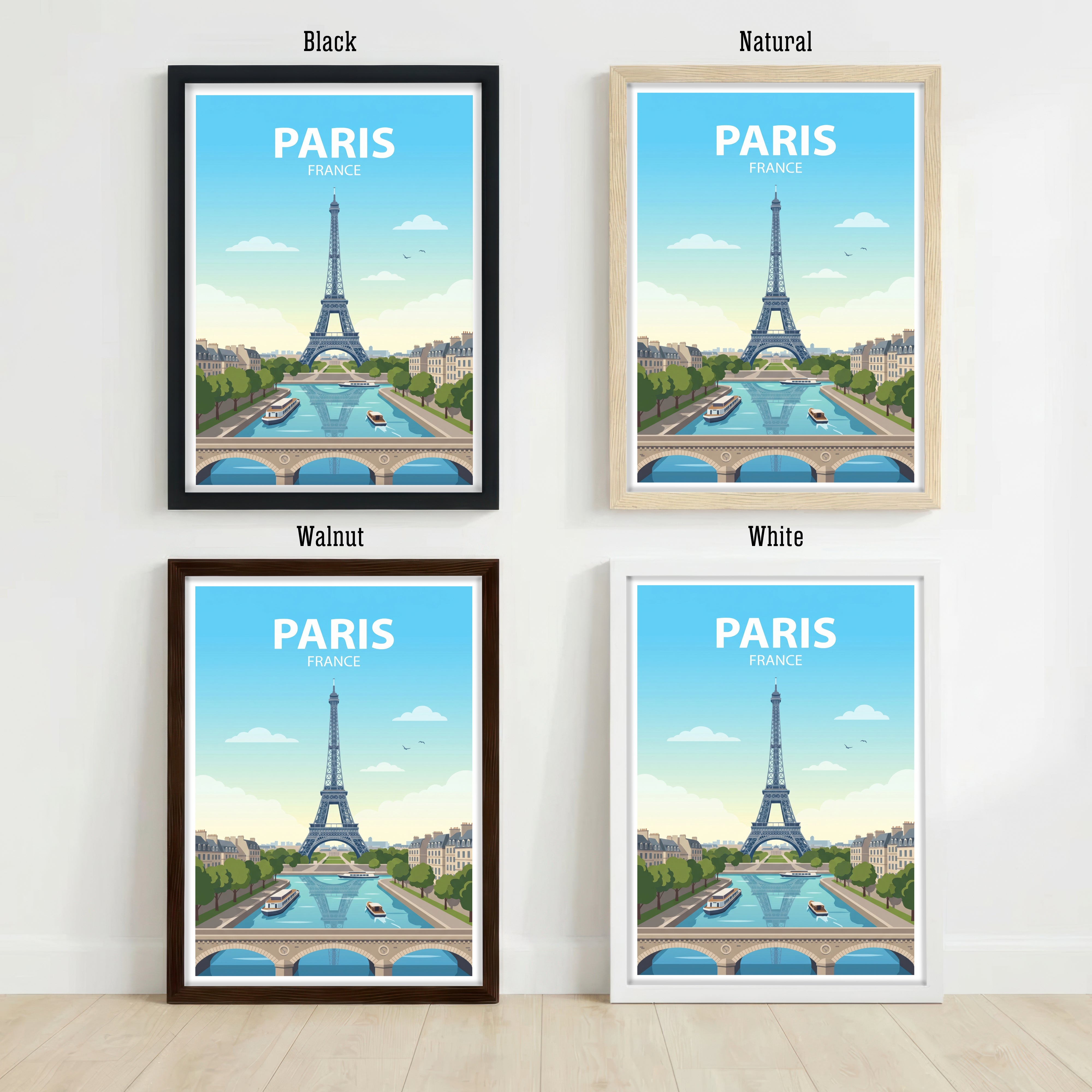 Paris France Travel Poster