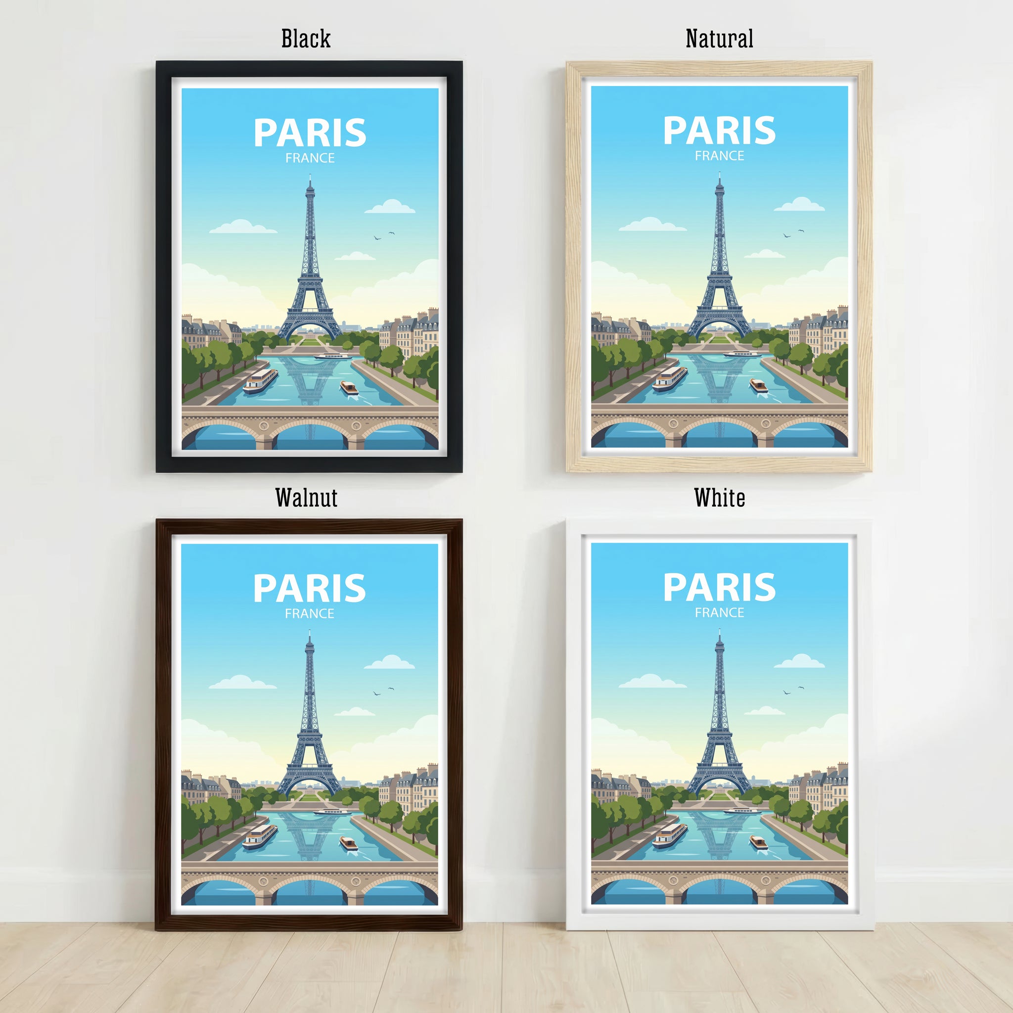 Paris France Travel Poster