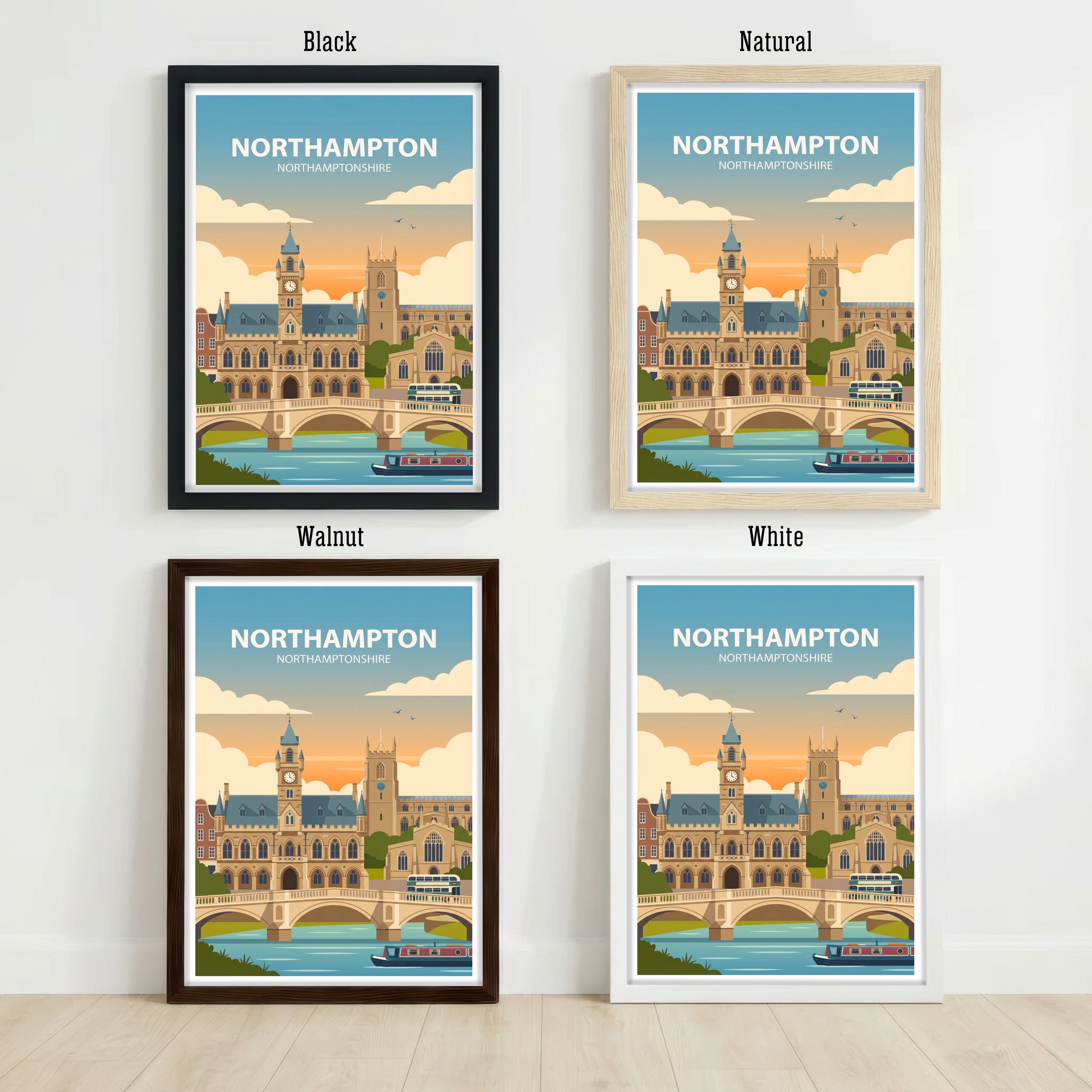 Northampton Travel Poster