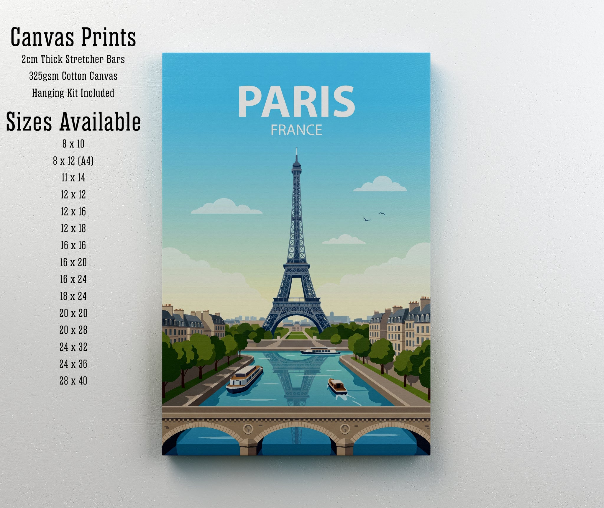 Paris France Travel Poster