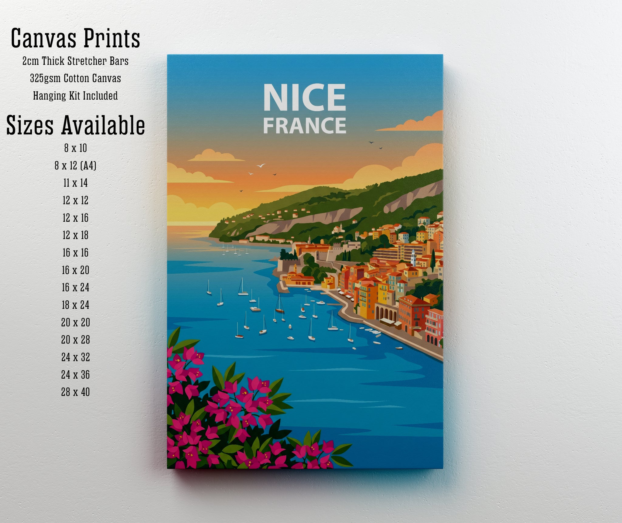 Nice France Travel Poster