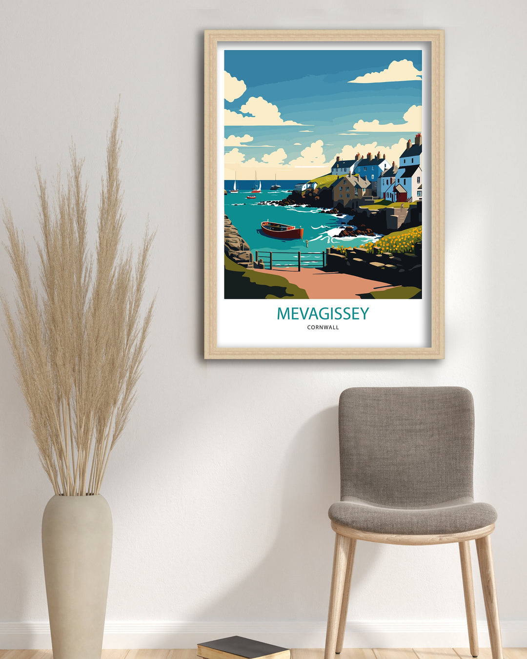 Mevagissey Cornwall Art Poster