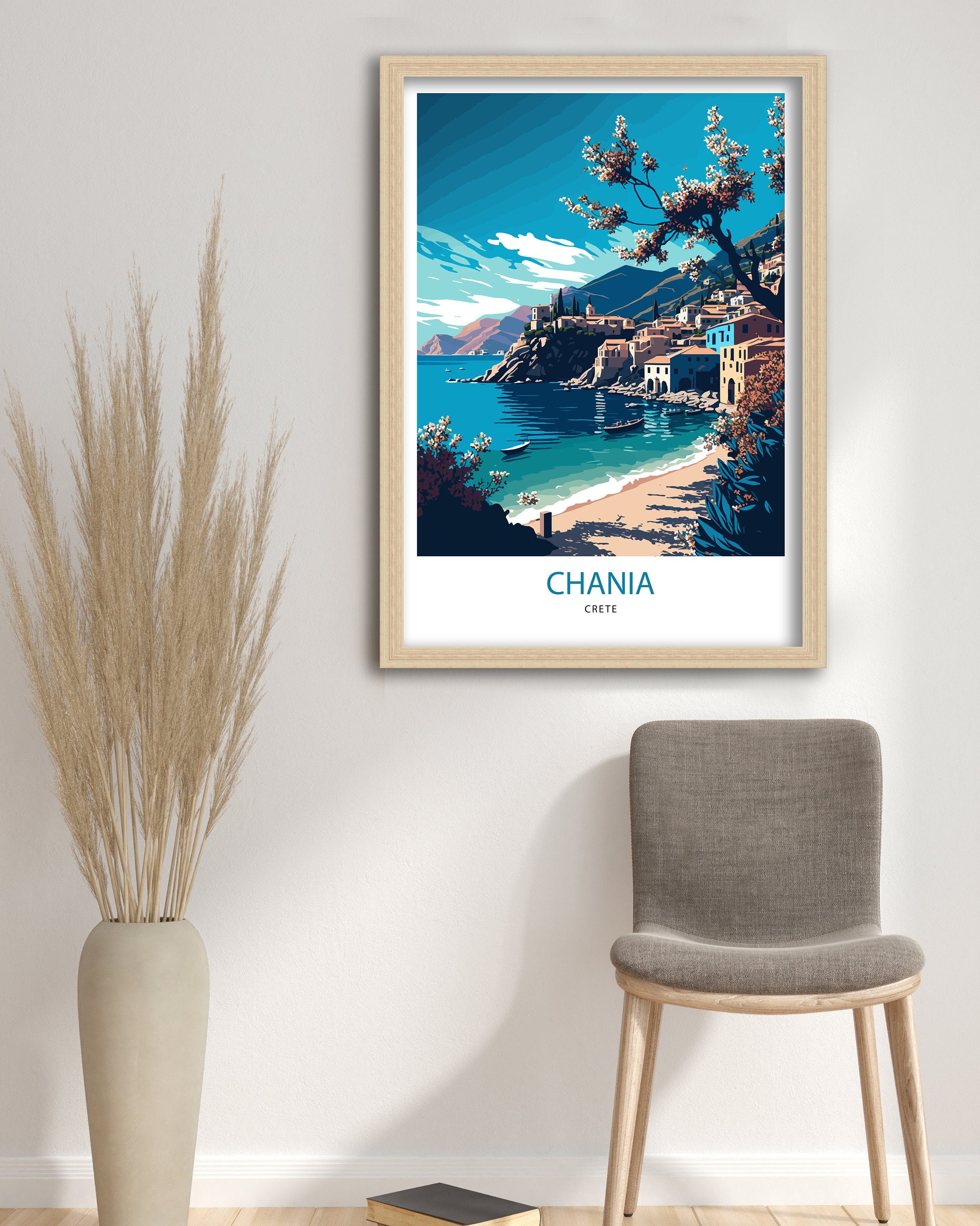 Crete Travel Art Print | Coastal Greece Poster