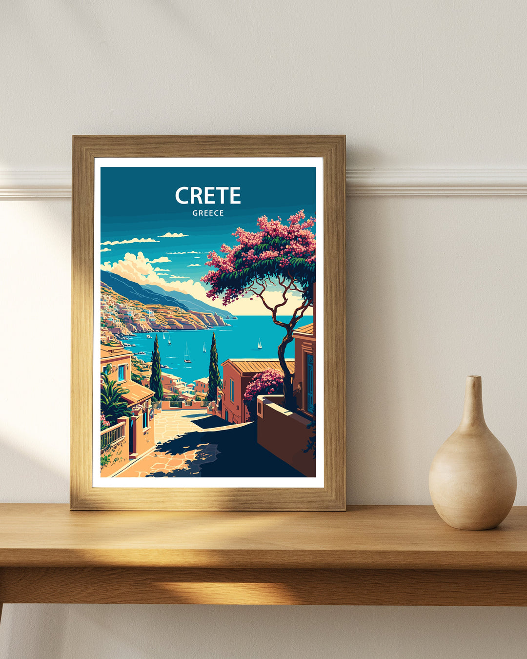 Crete Art Poster