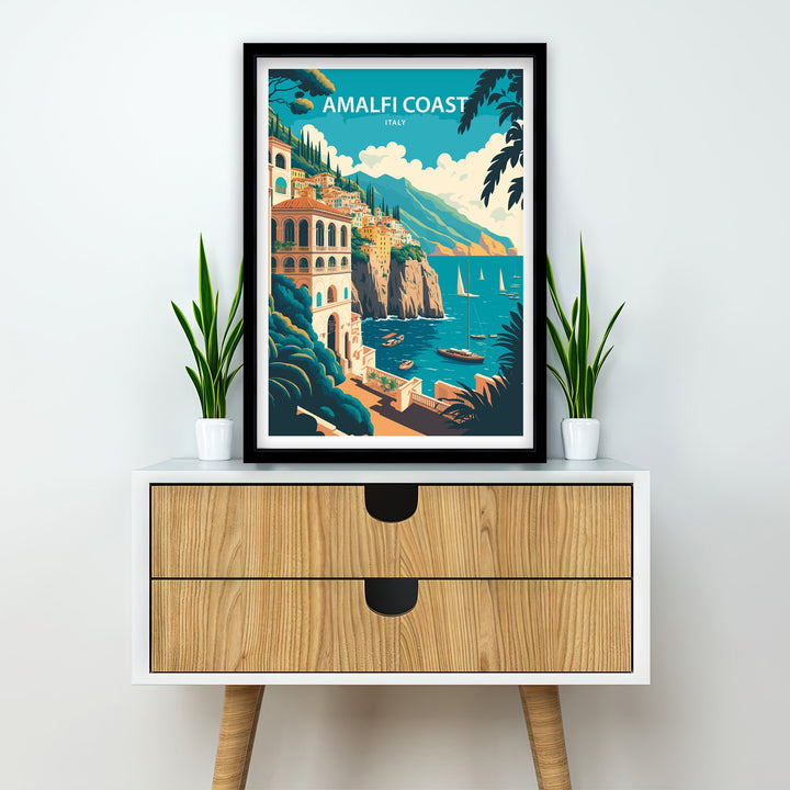 Amalfi Coast Art Poster