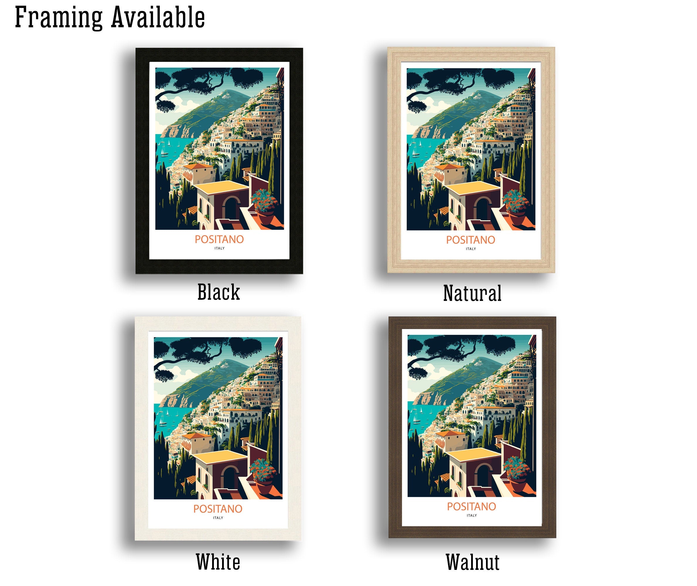 Positano Art Poster