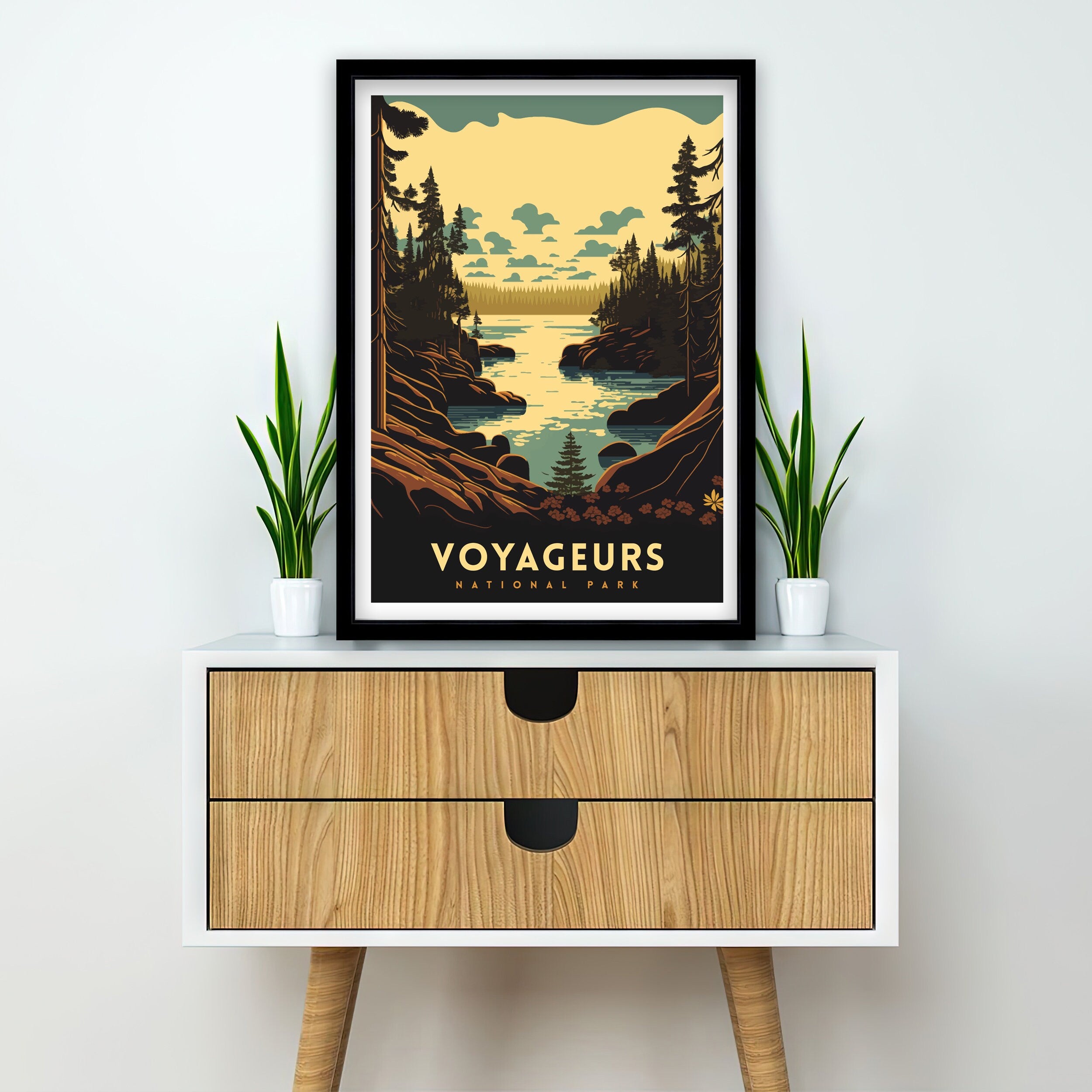 Voyageurs National Park Poster | Adventure Travel Print