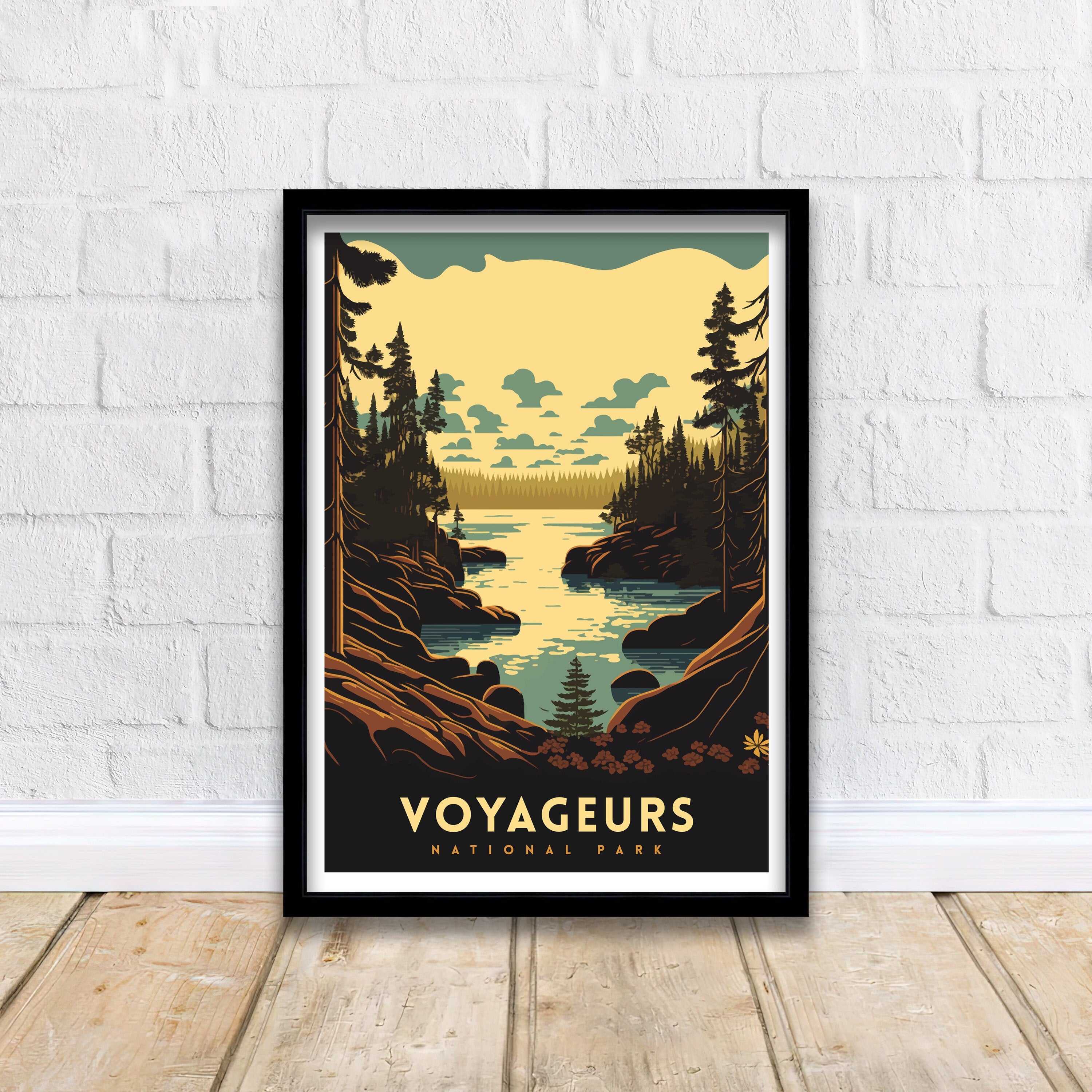 Voyageurs National Park Poster | Adventure Travel Print
