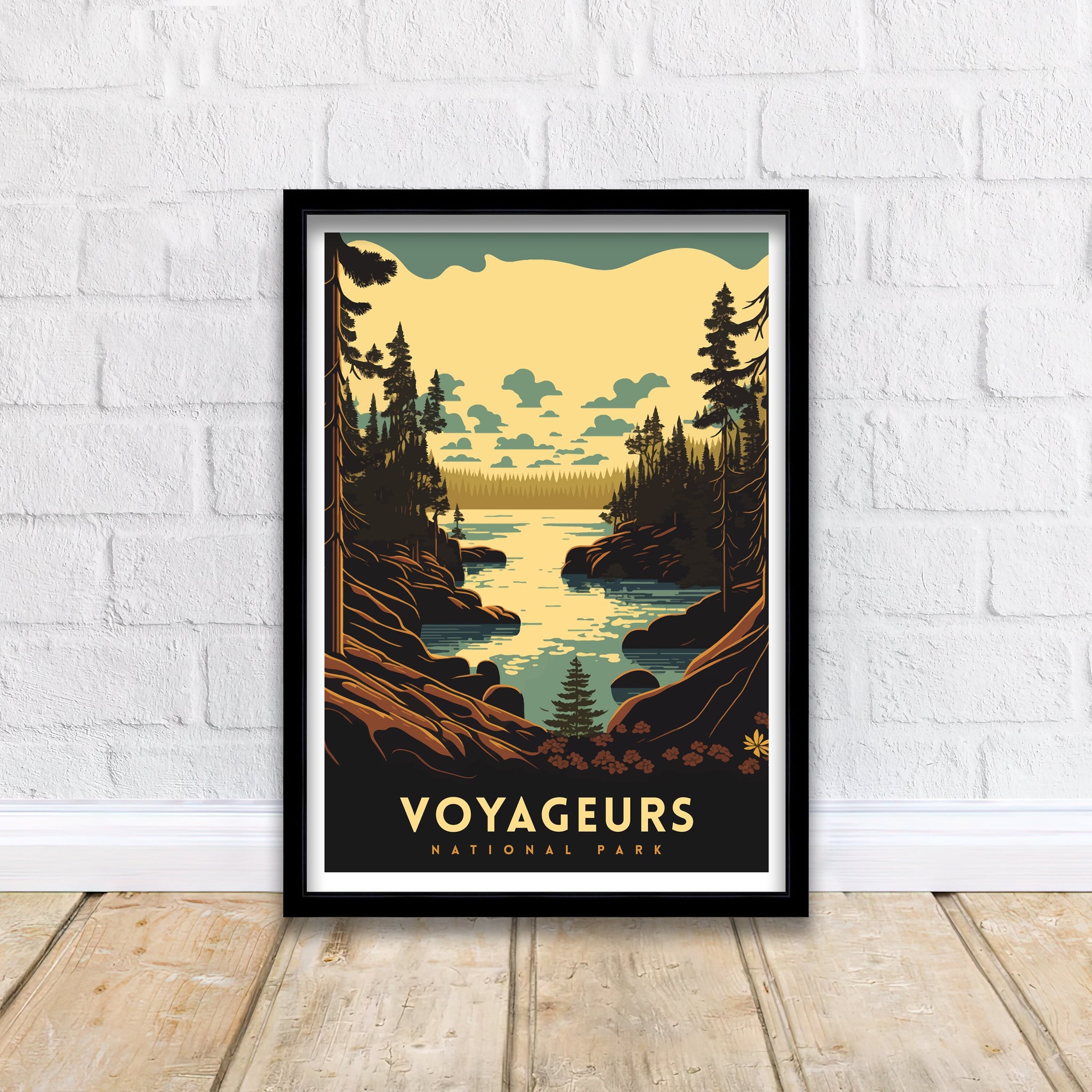 Voyageurs National Park Poster | Adventure Travel Print