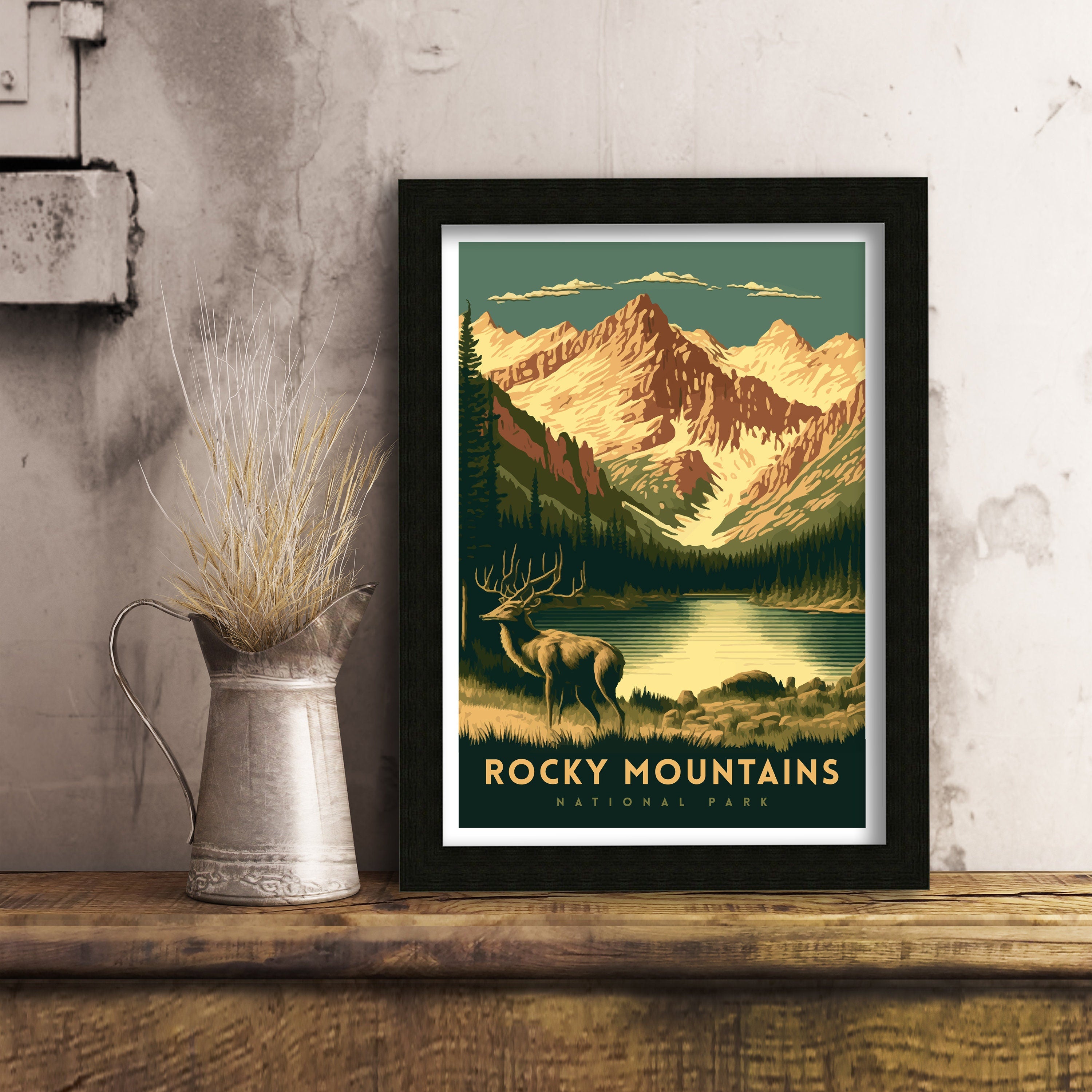 Rocky Mountain National Park Travel Print | Colorado Wall Art