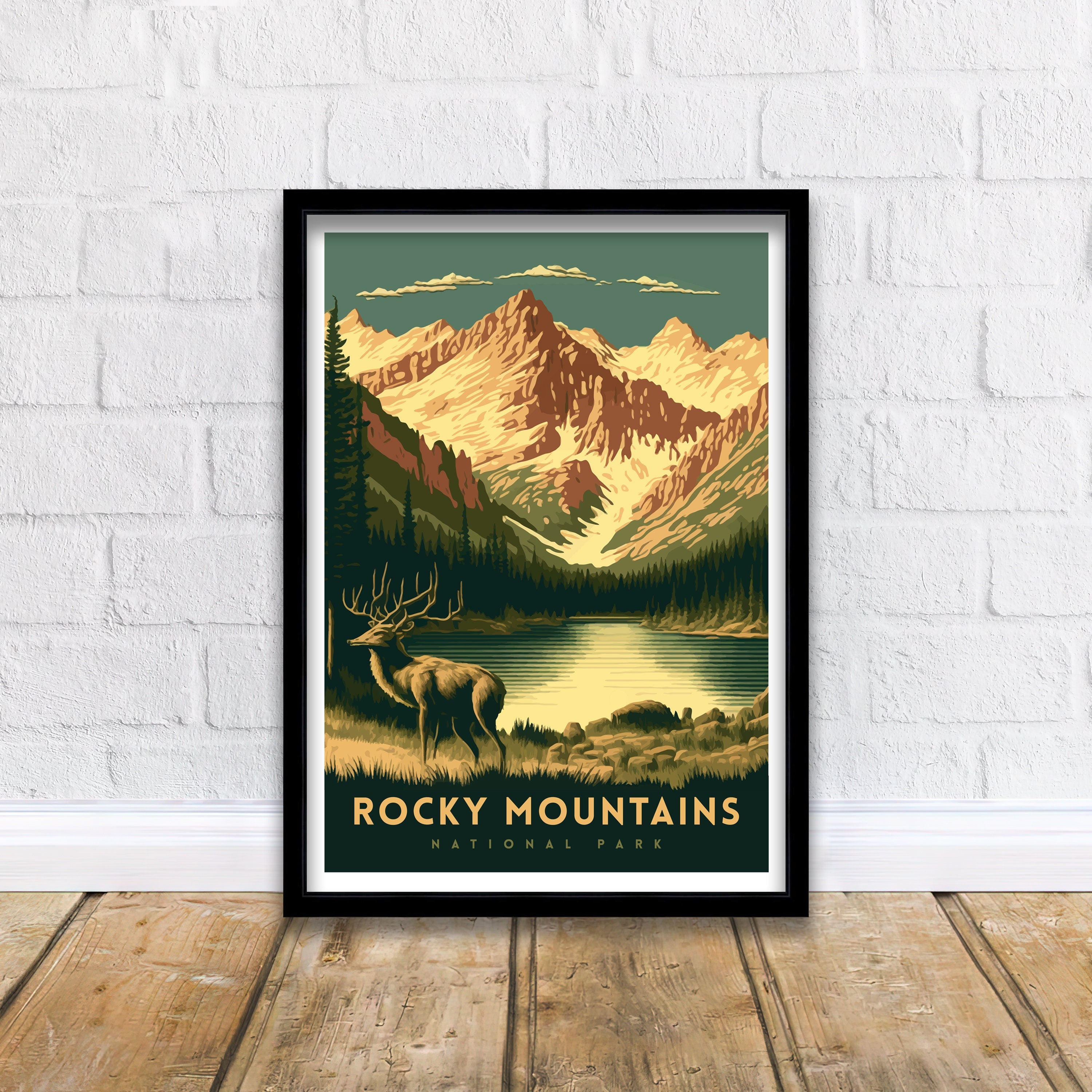 Rocky Mountain National Park Travel Print | Colorado Wall Art