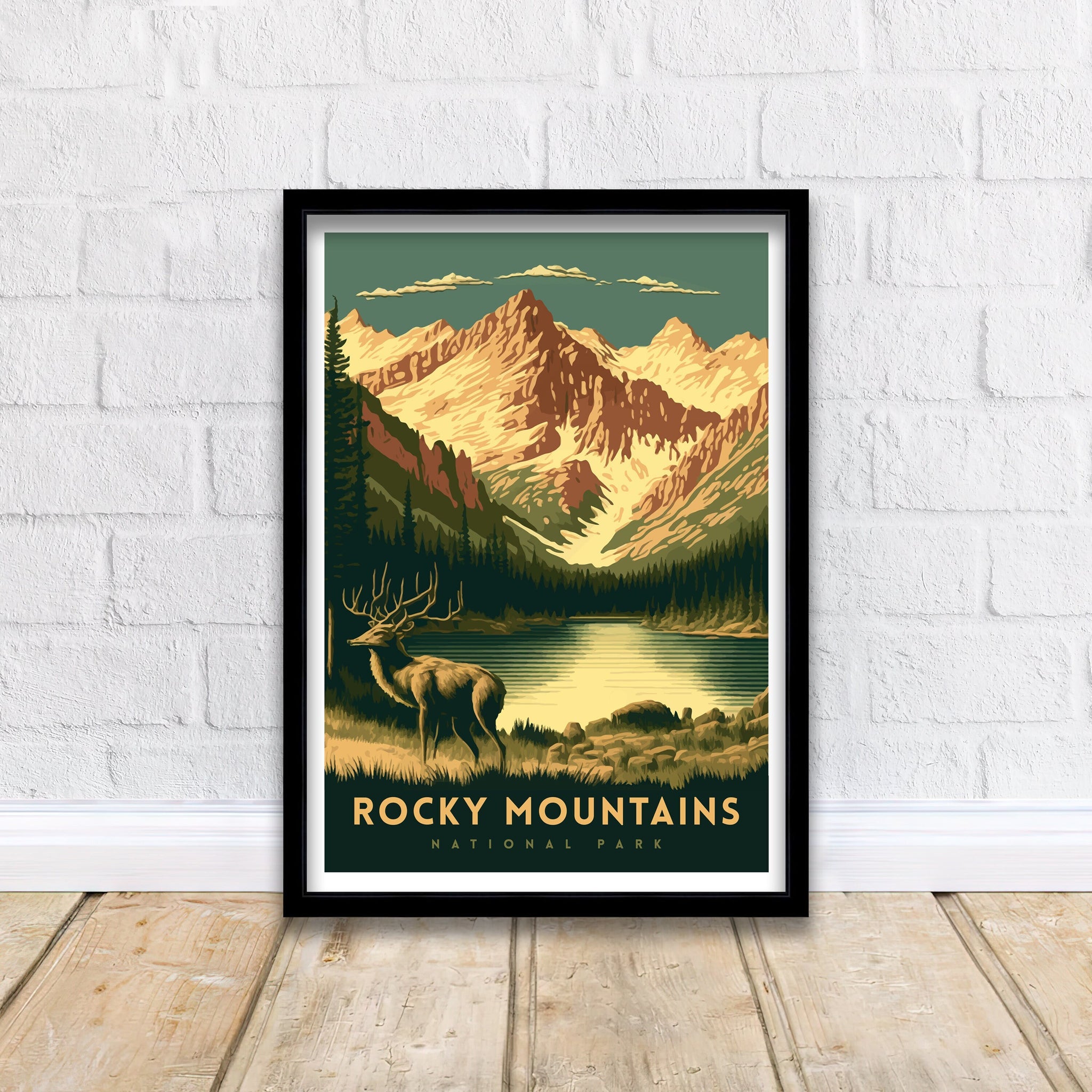 Rocky Mountain National Park Travel Print | Colorado Wall Art