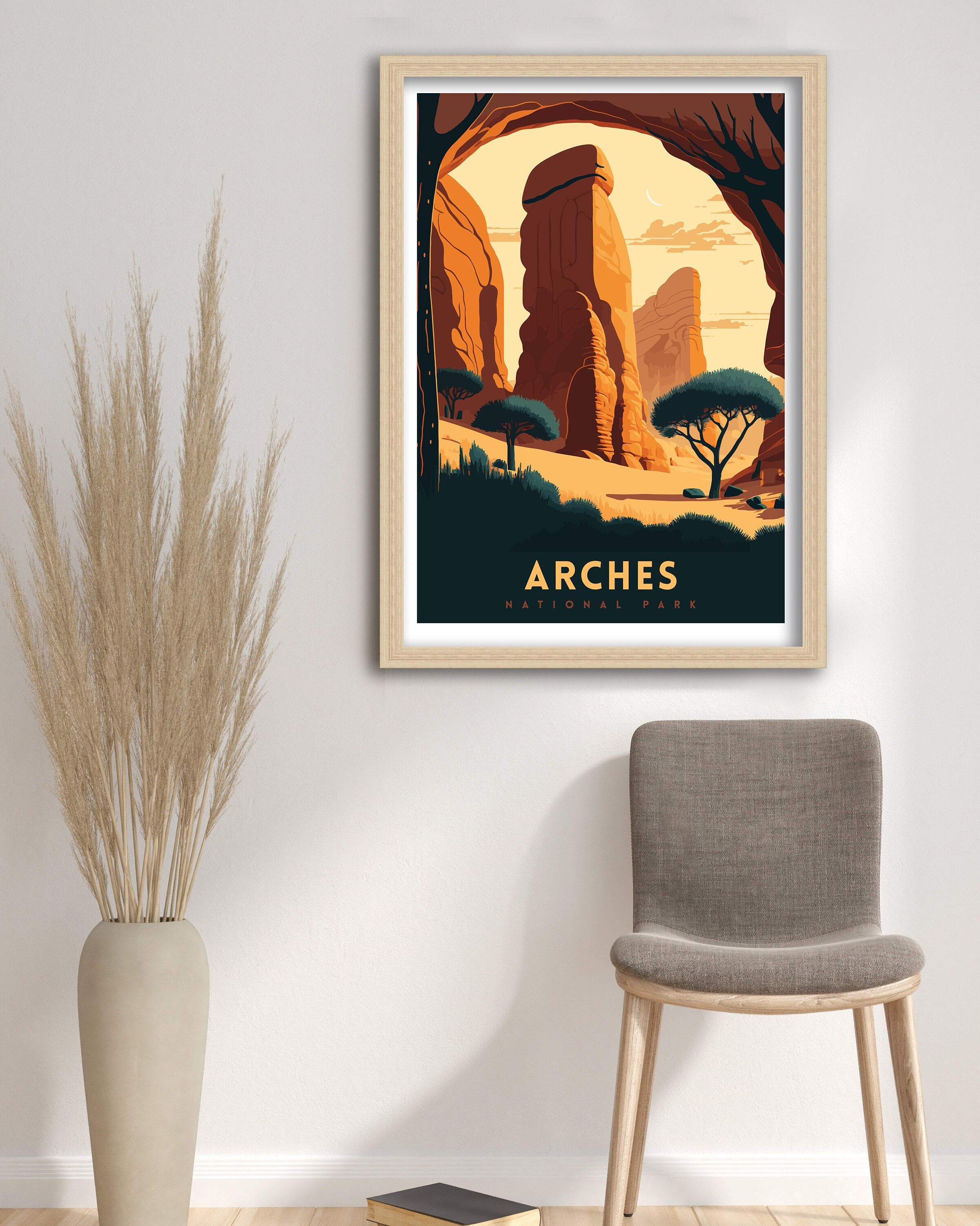 Arches National Park Art Print | Utah Travel Poster