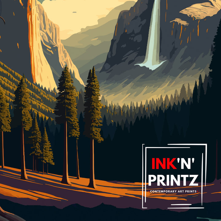 Yosemite National Park Travel Poster