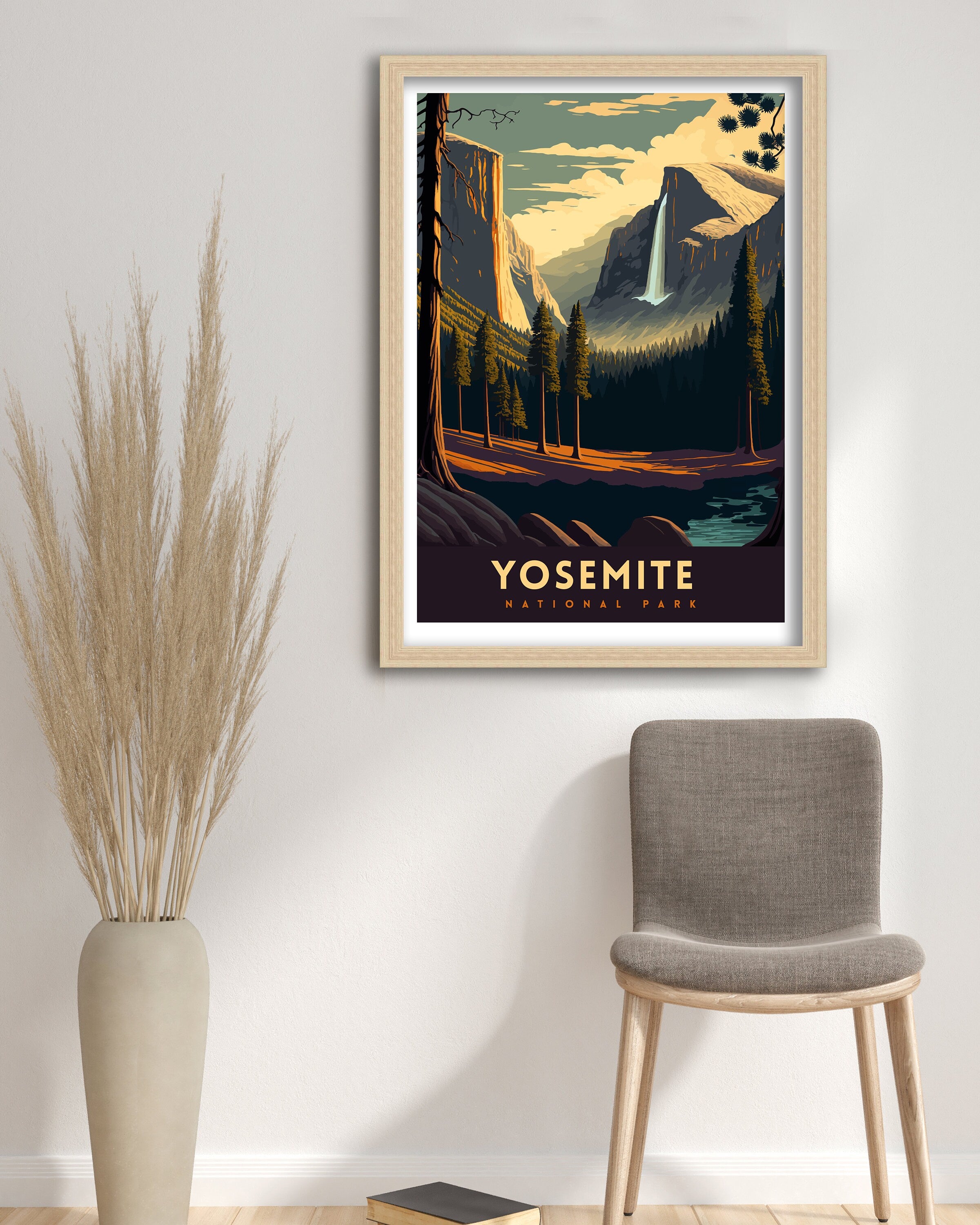 Yosemite National Park Art Print | Adventure Travel Poster