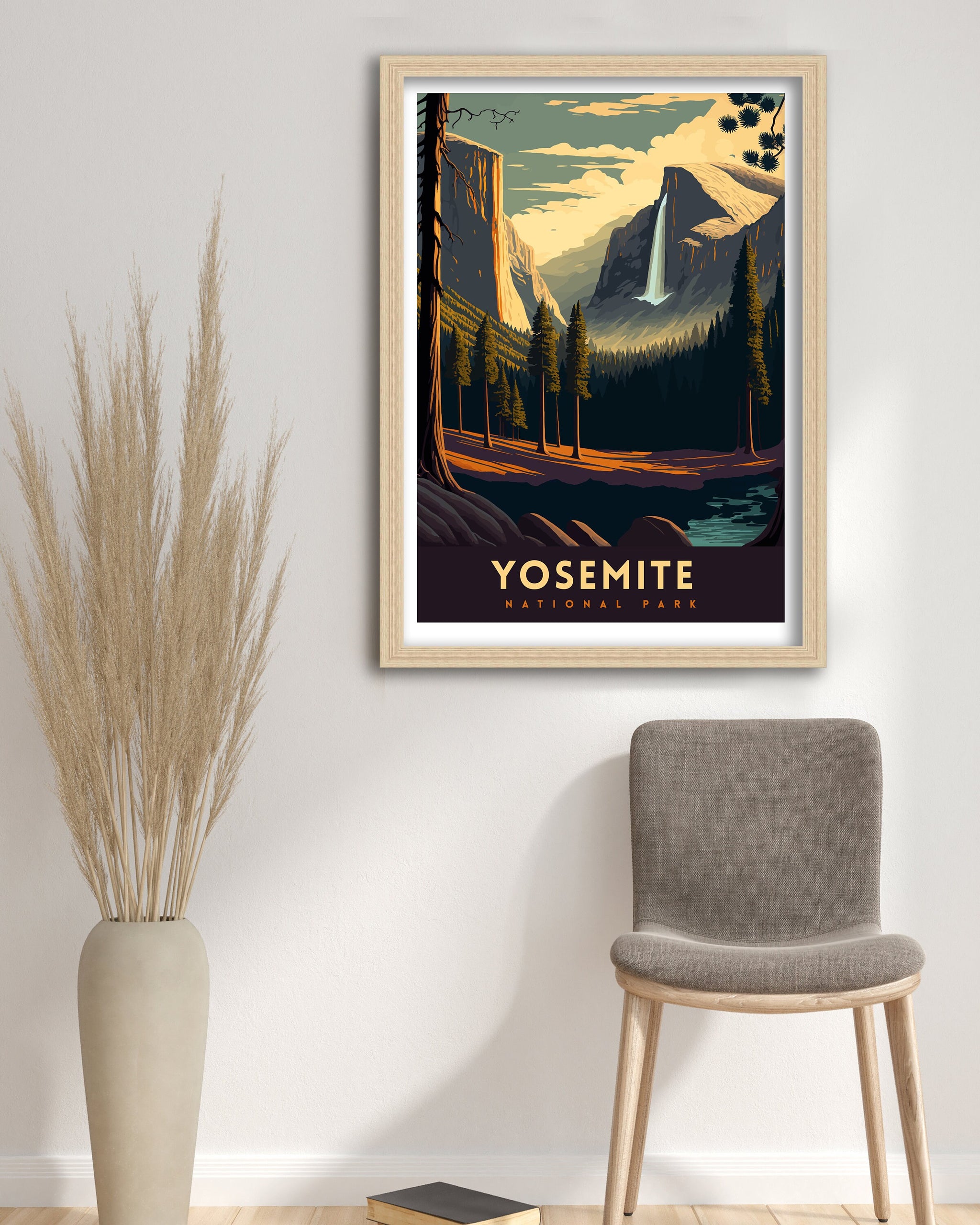Yosemite National Park Art Print | Adventure Travel Poster
