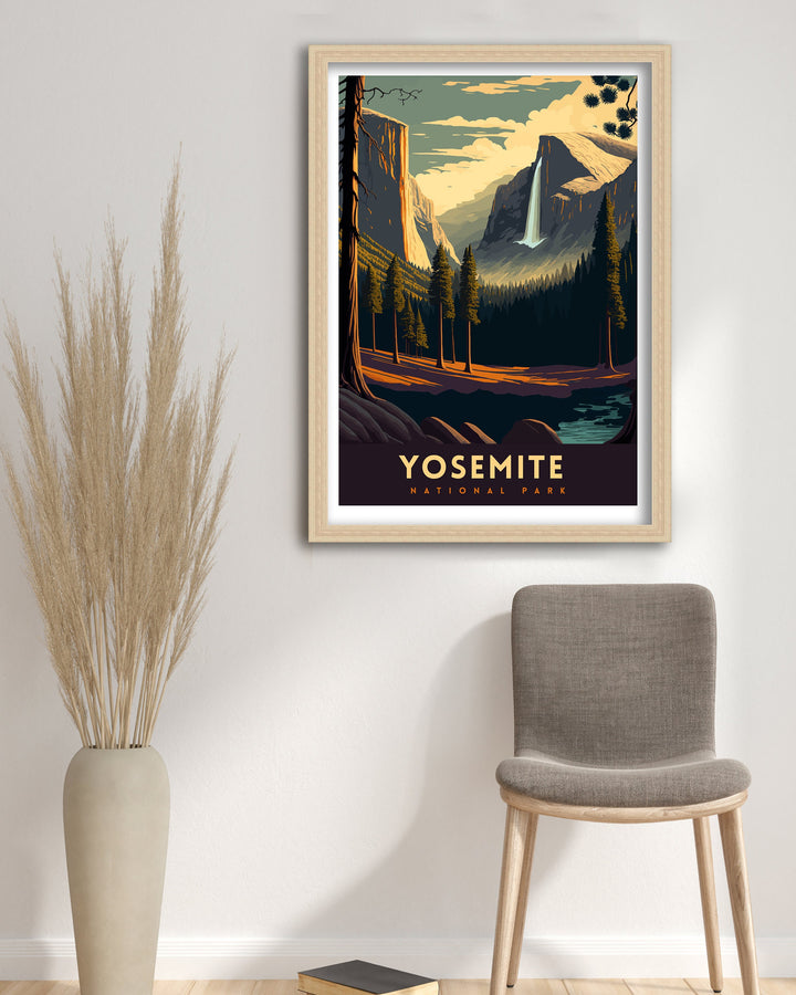 Yosemite National Park Travel Poster