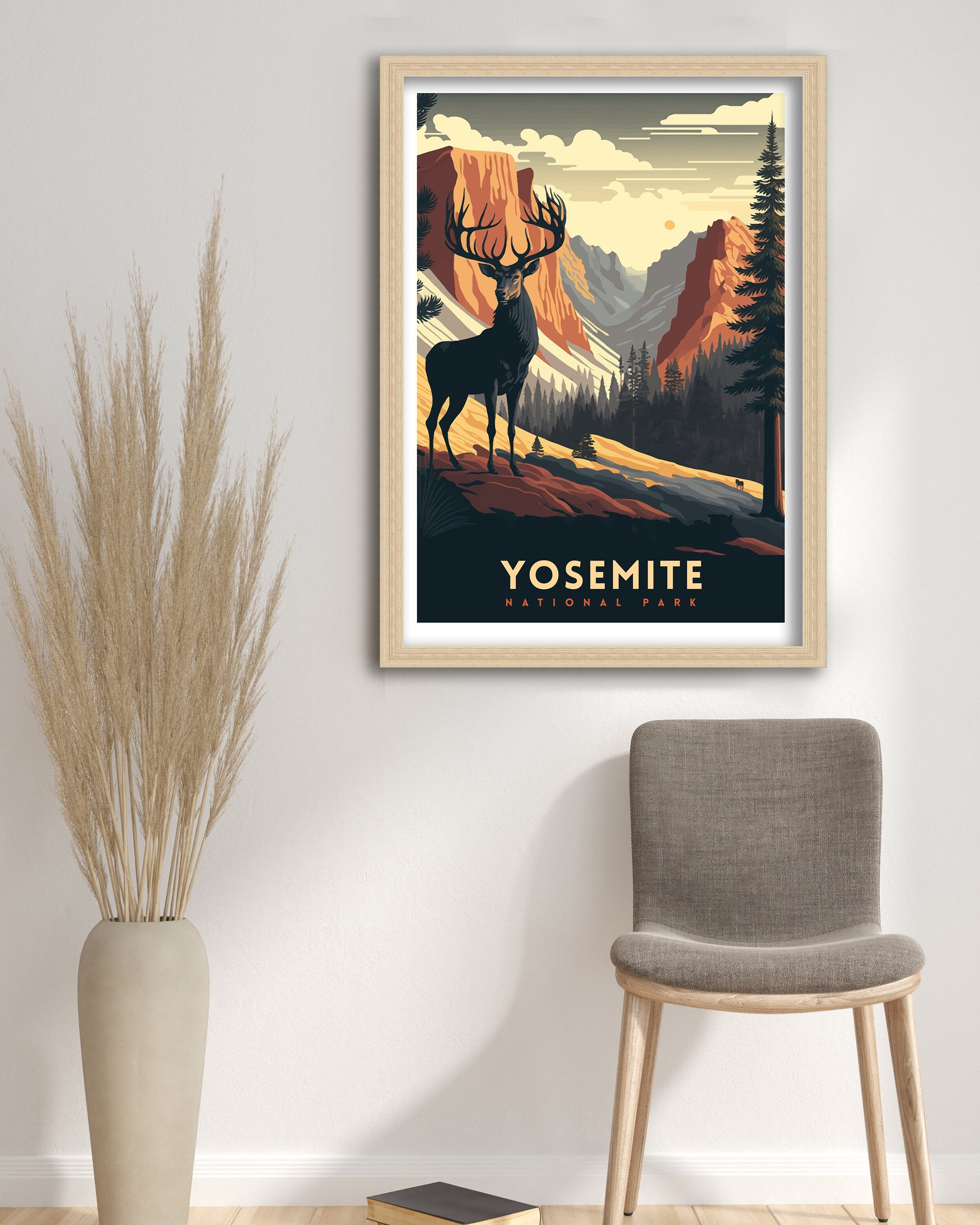 Yosemite National Park Art Print | Adventure Travel Poster