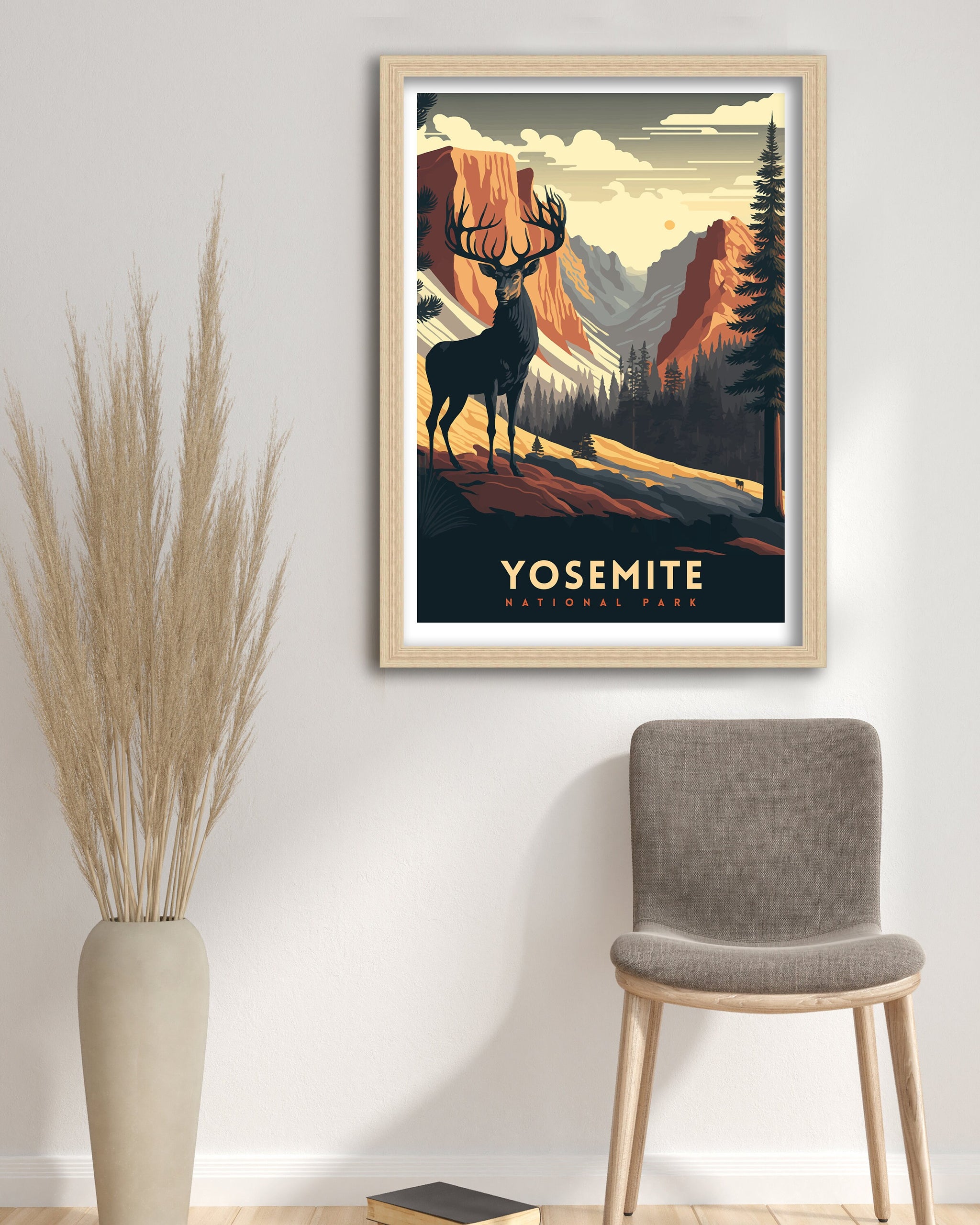 Yosemite National Park Art Print | Adventure Travel Poster