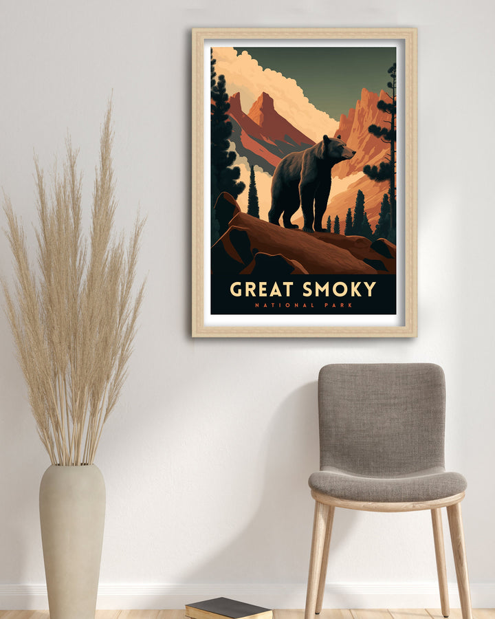 Great Smoky Mountain Travel Poster