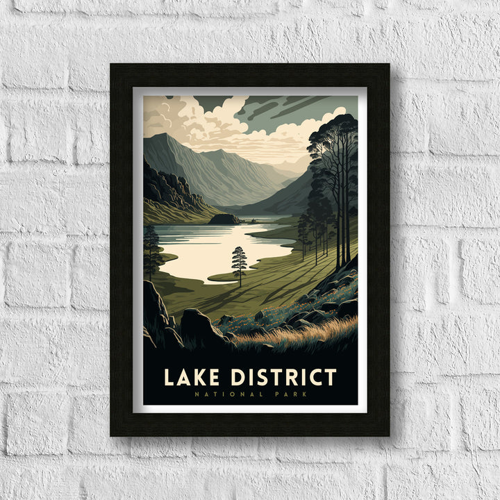 Lake District Travel Poster