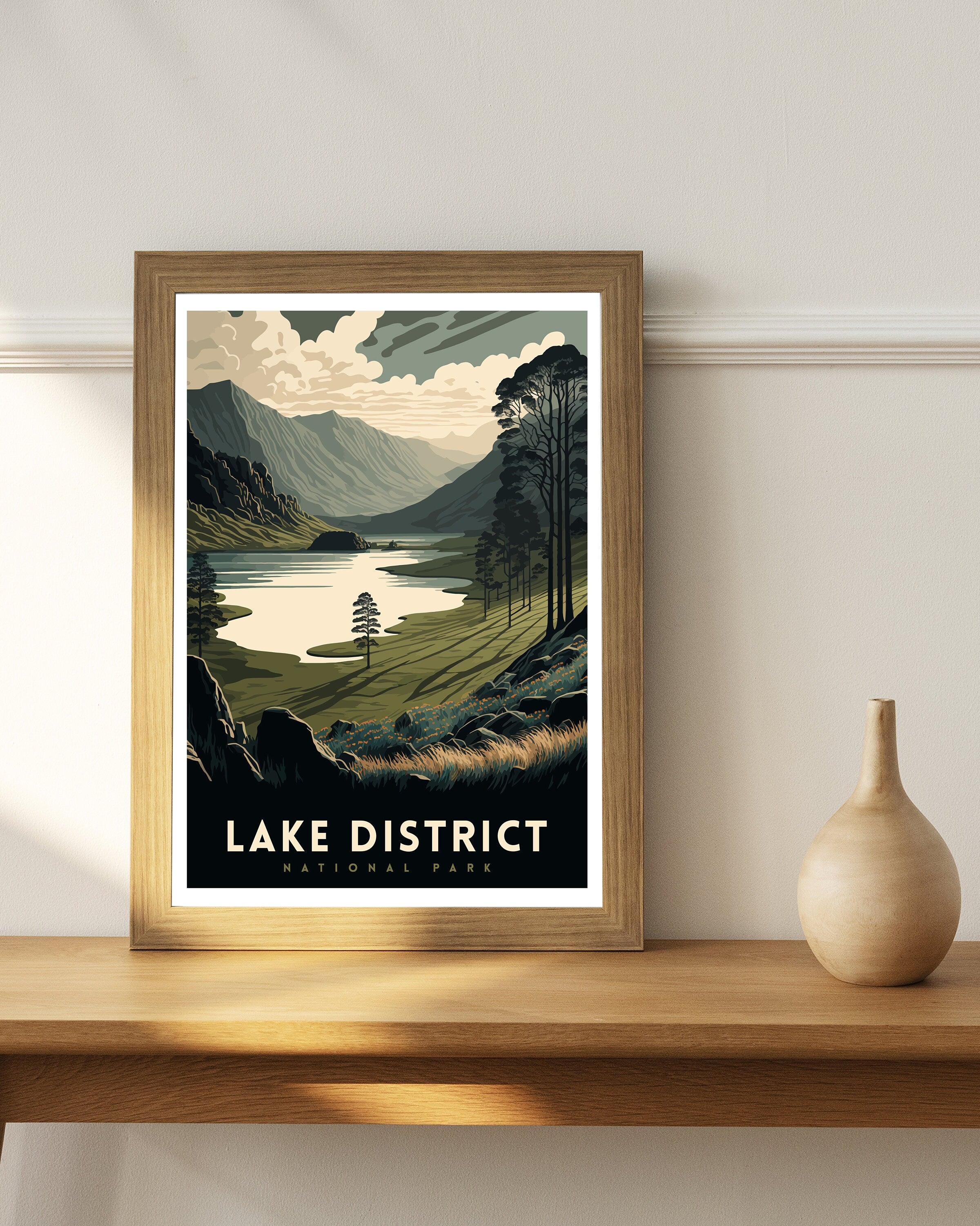 Lake District Travel Poster