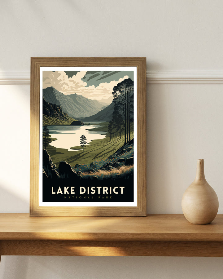 Lake District Travel Poster