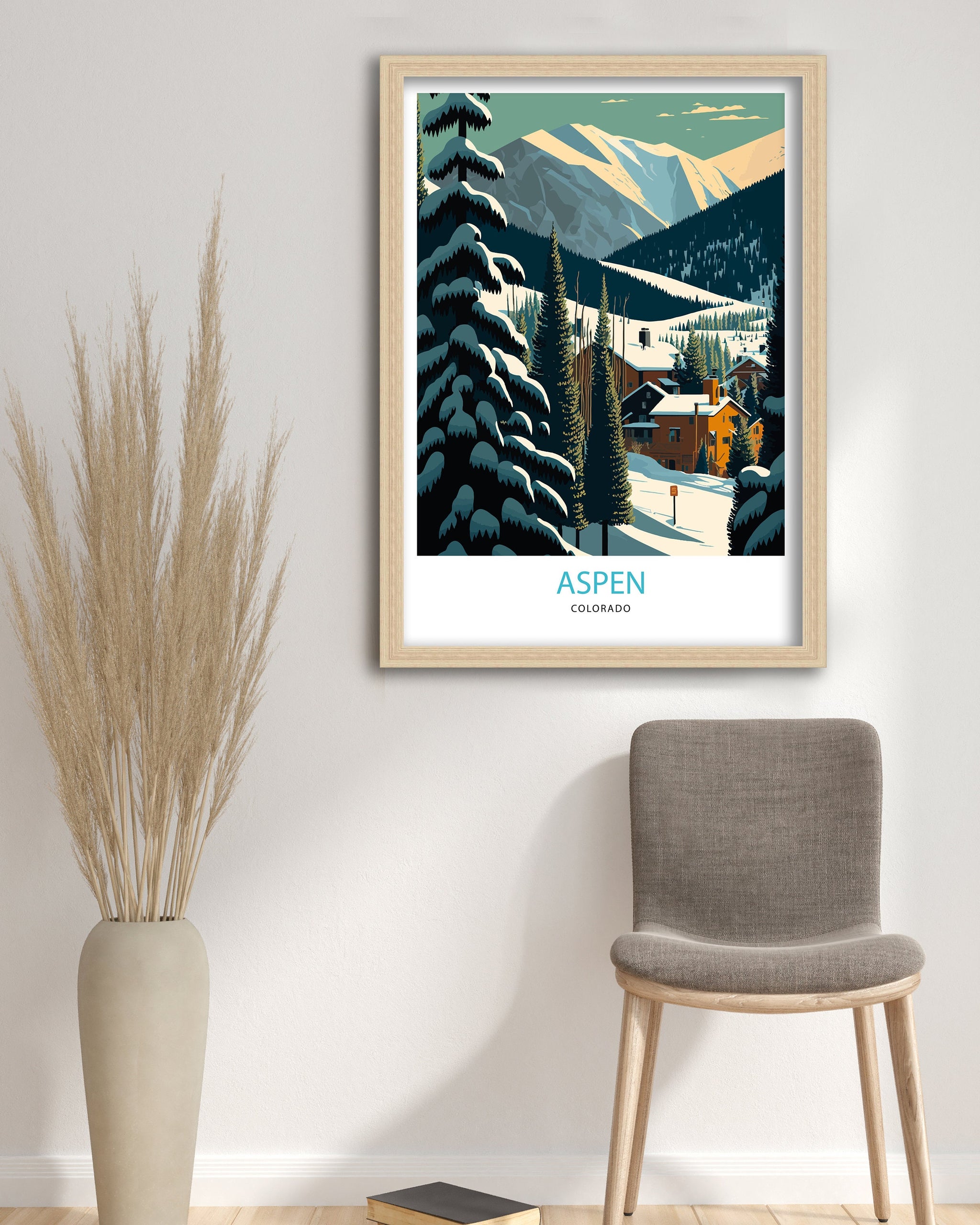 Aspen Colorado Art Print | Mountain Travel Poster