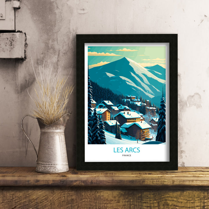 Les Arcs Travel Print