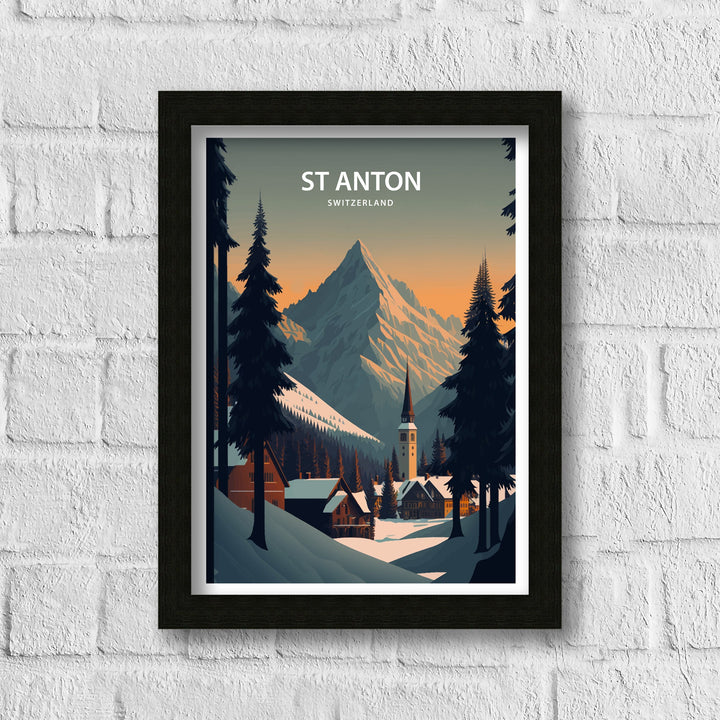 St Anton Travel Poster