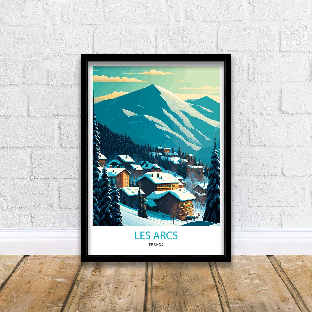 Les Arcs Travel Poster