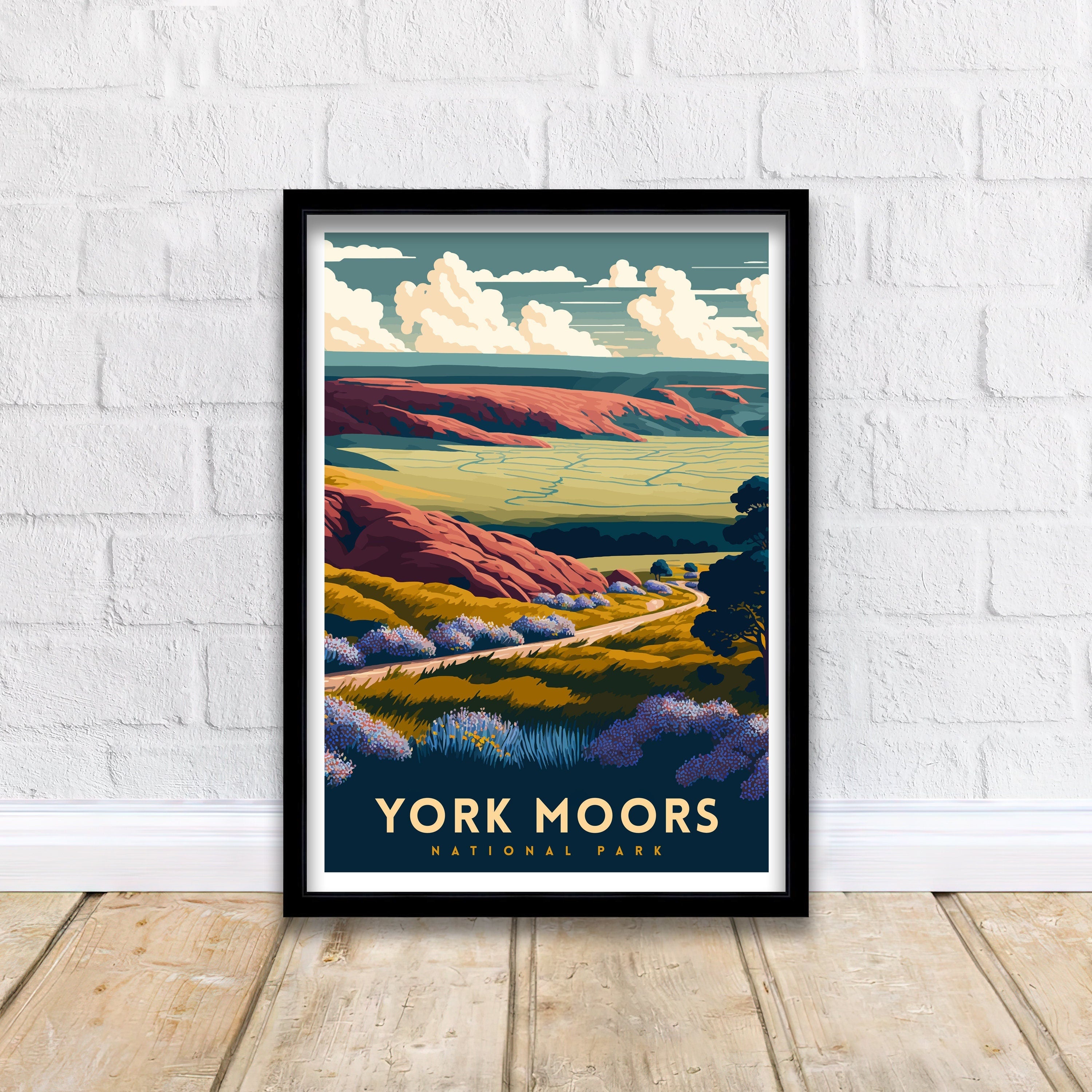 North York Moors Art Print | Yorkshire Travel Poster