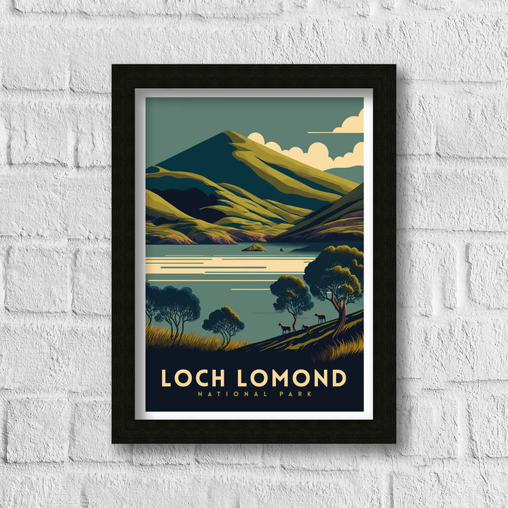 Loch Lomond Travel Poster Scotland