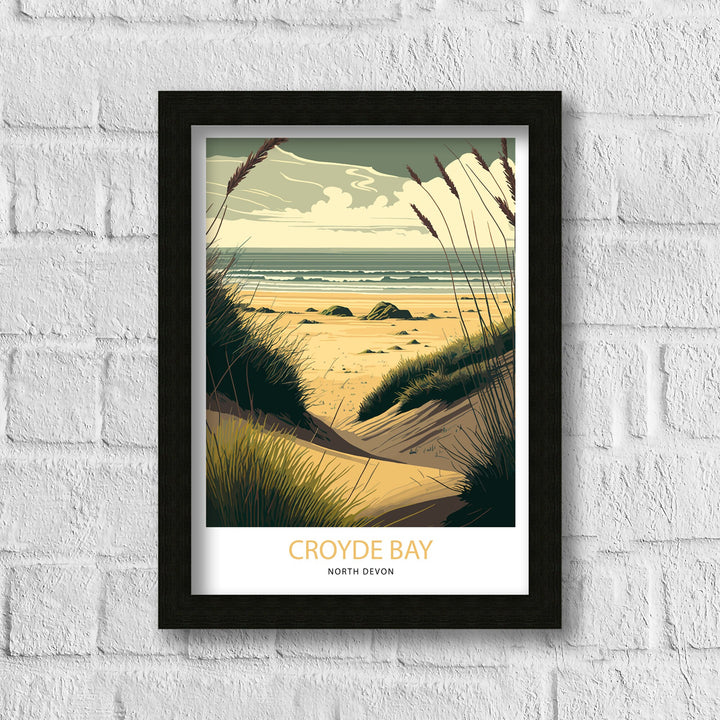 Croyde Bay Travel Poster