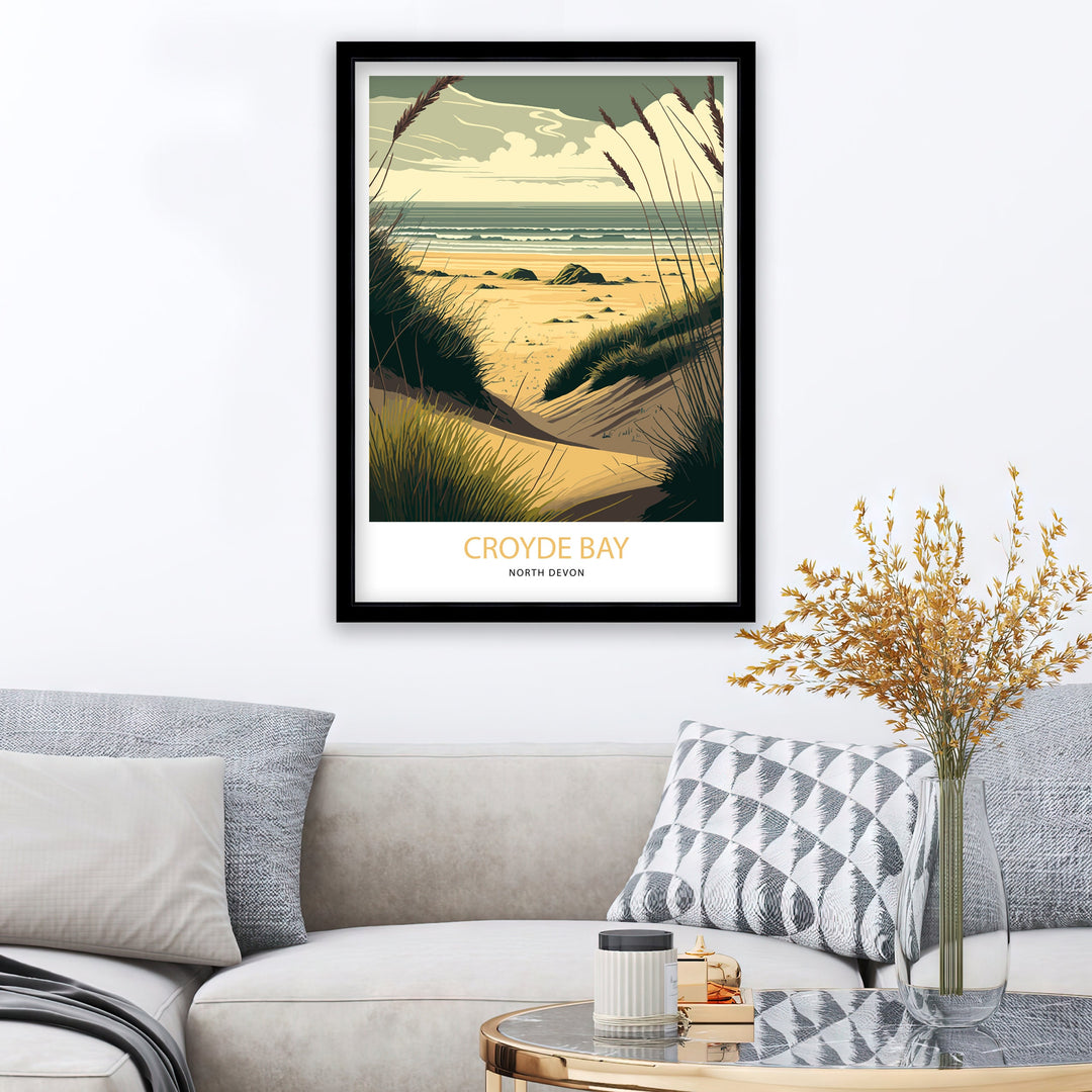 Croyde Bay Travel Poster