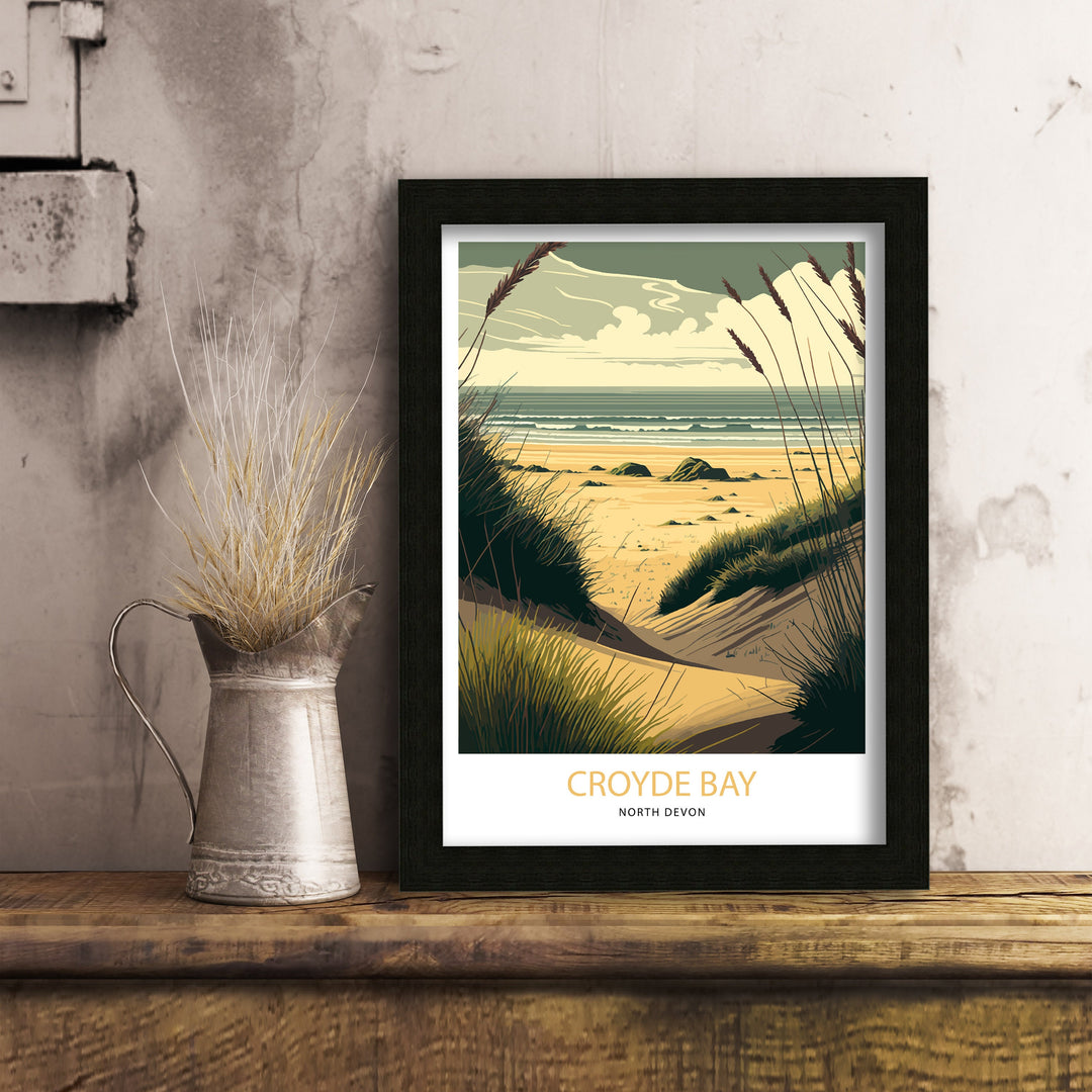 Croyde Bay Travel Poster