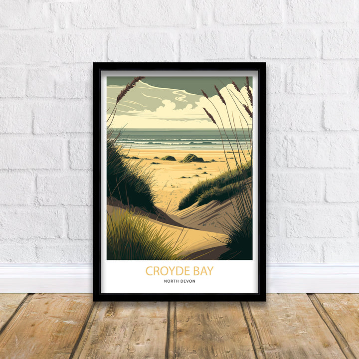 Croyde Bay Travel Poster