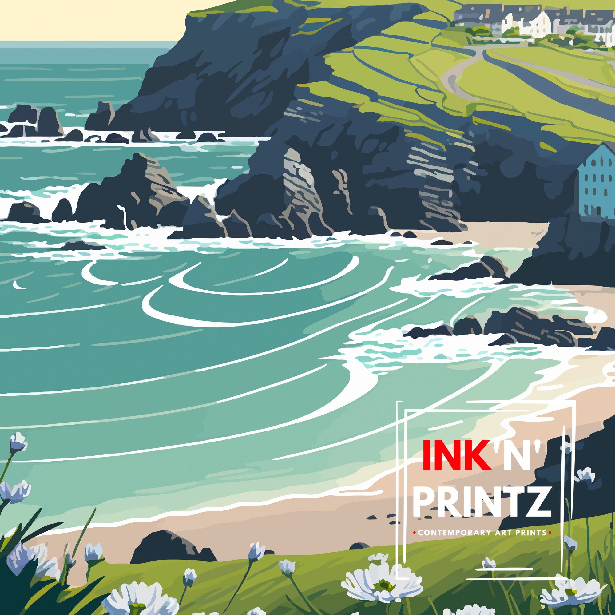 Padstow Travel Poster