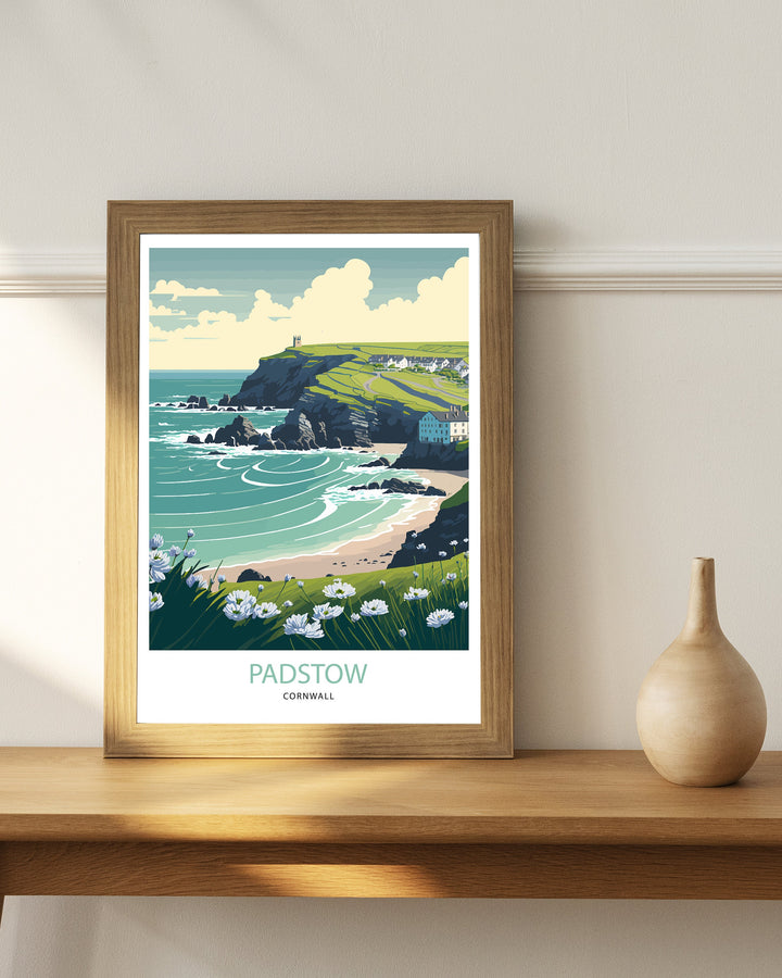 Padstow Travel Poster