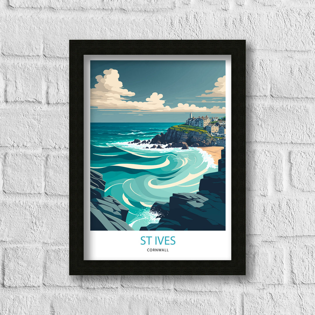 St Ives Travel Poster | Cornwall