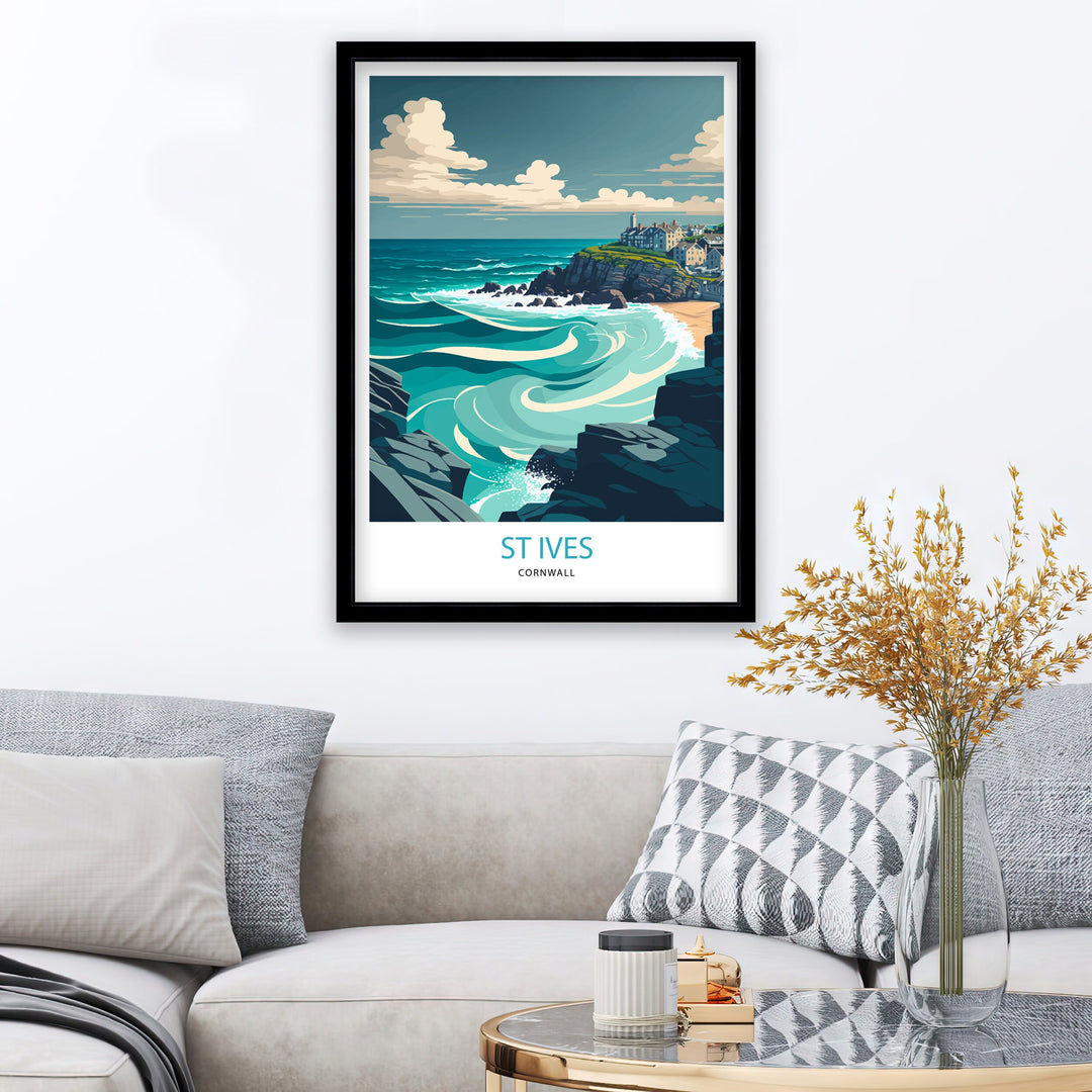 St Ives Travel Poster