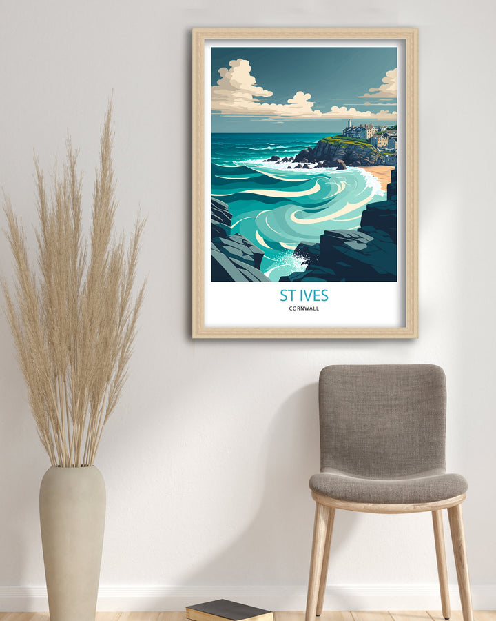 St Ives Travel Poster