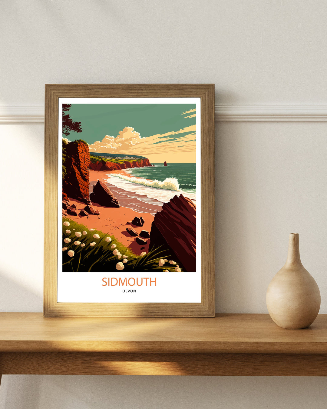 Sidmouth Travel Poster