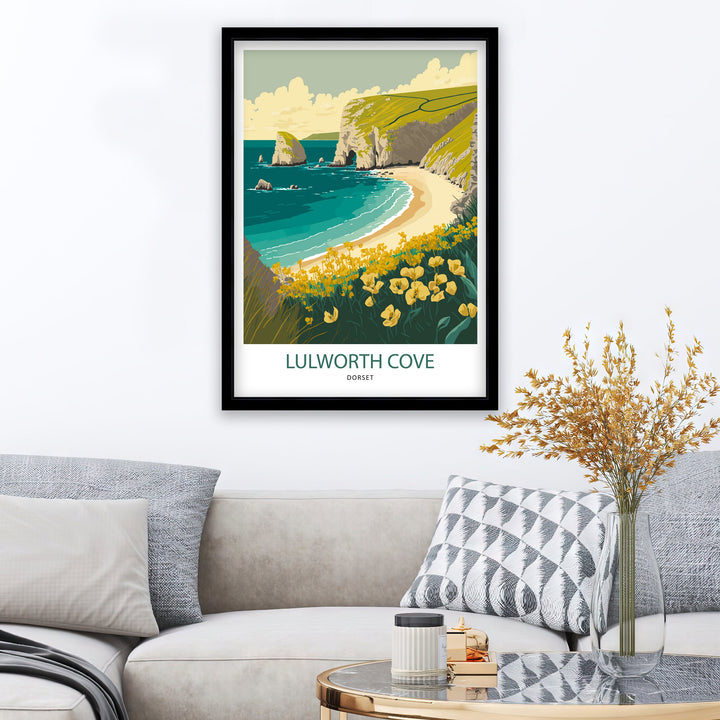 Lulworth Cove Art Poster