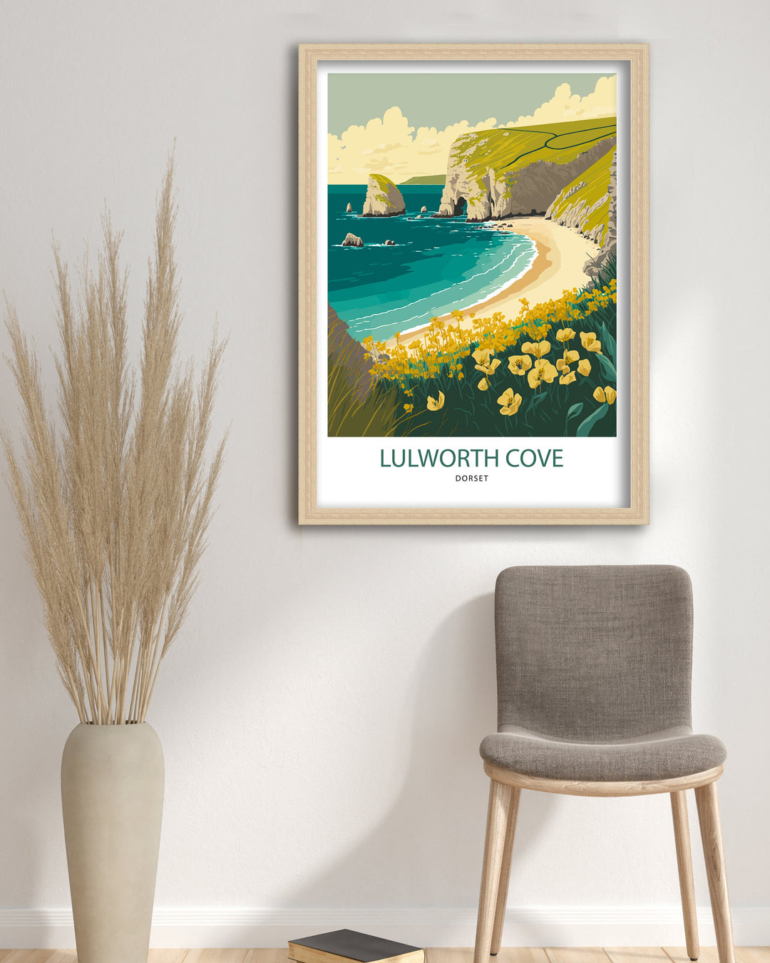 Lulworth Cove Art Poster