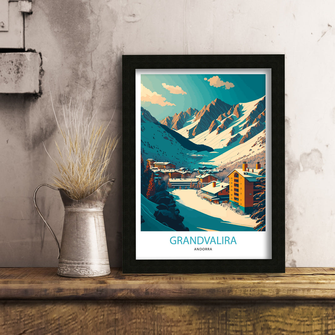 Andorra Ski Poster