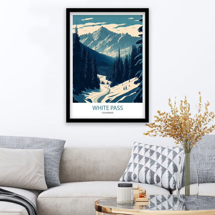 White Pass Colorado Travel Poster Travel Poster