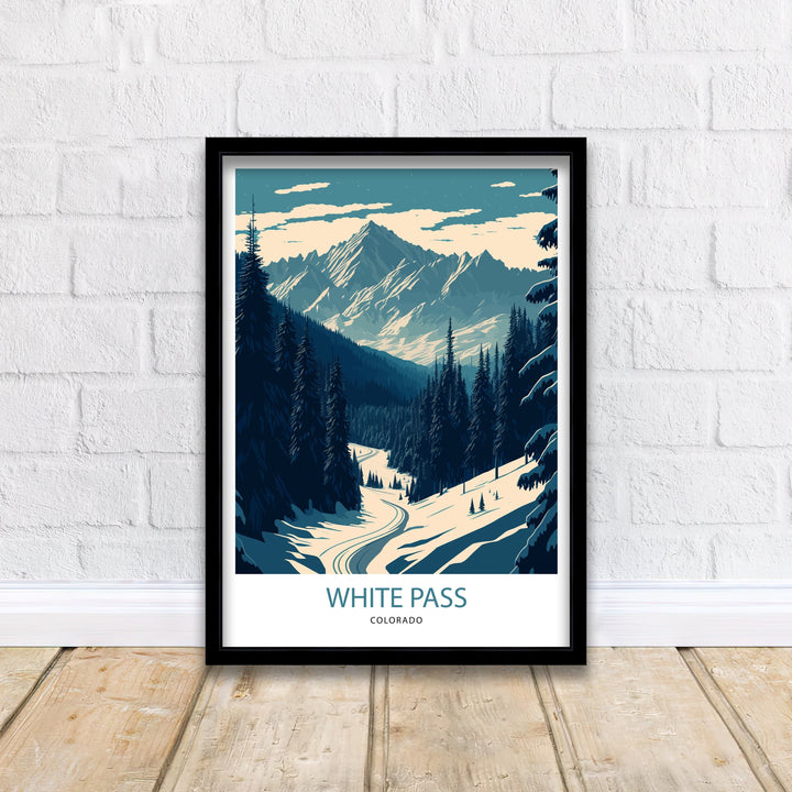 White Pass Colorado Travel Poster Travel Poster