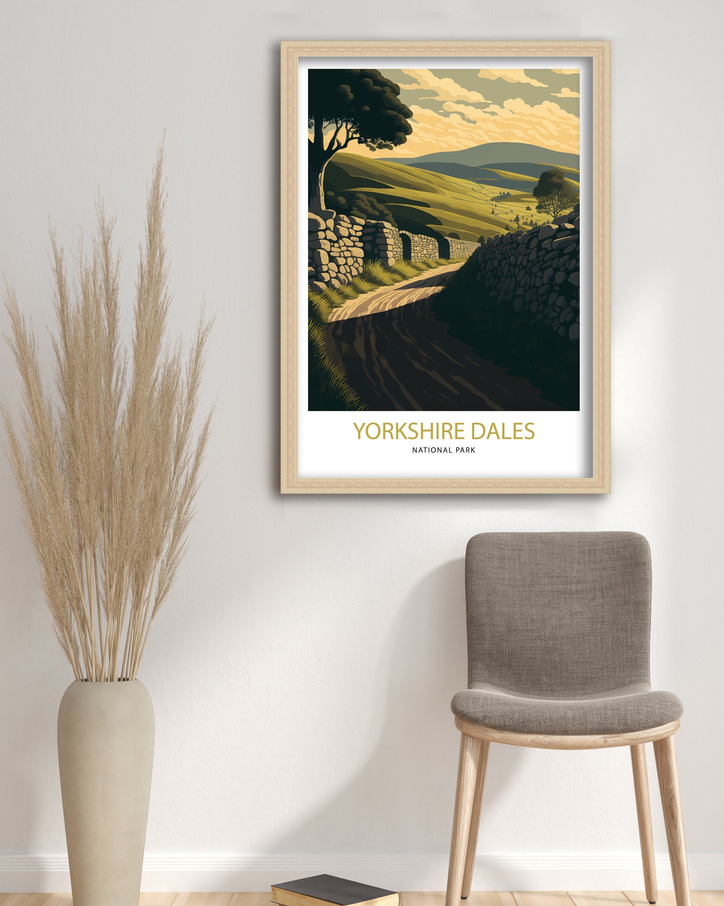 Yorkshire Dales National Park Travel Poster | Archival Art Print