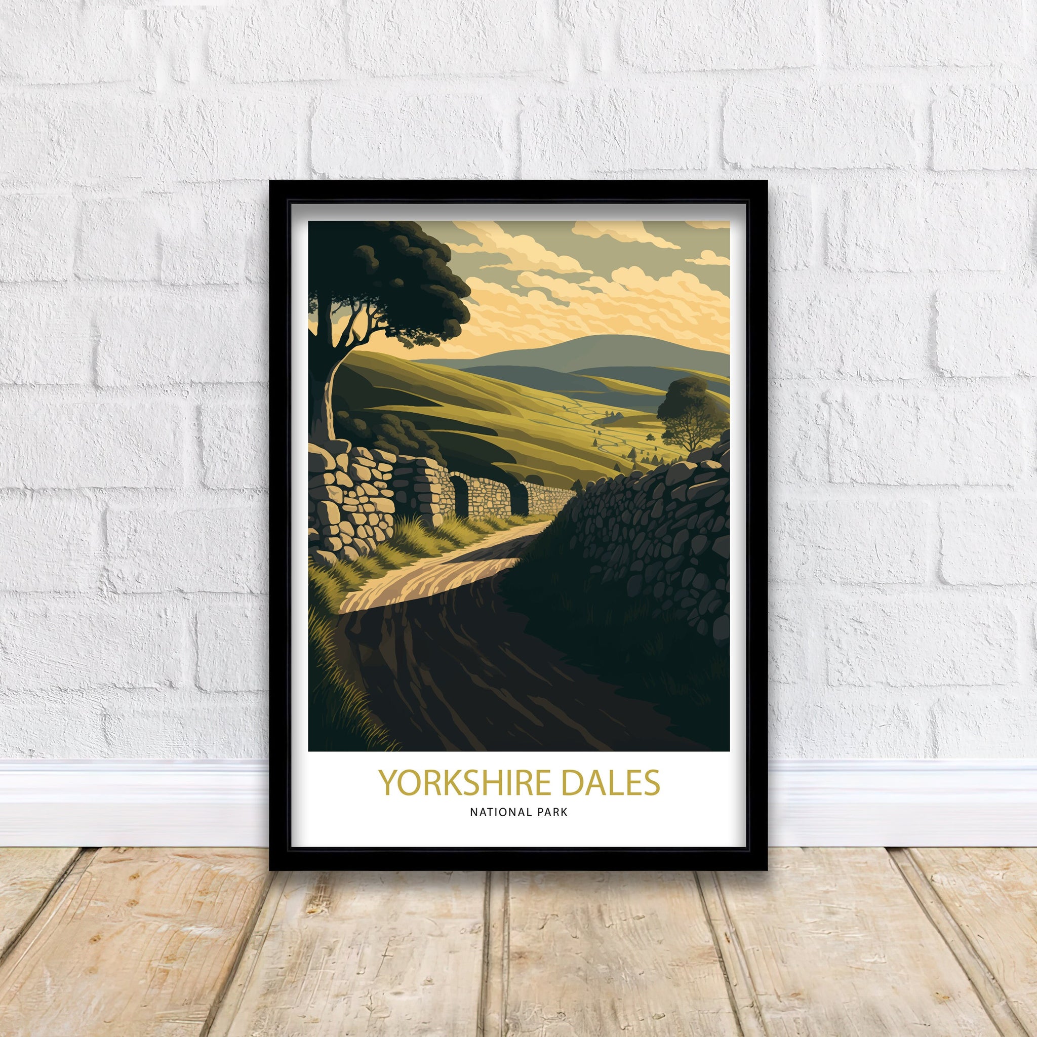 Yorkshire Dales National Park Travel Poster | Archival Art Print